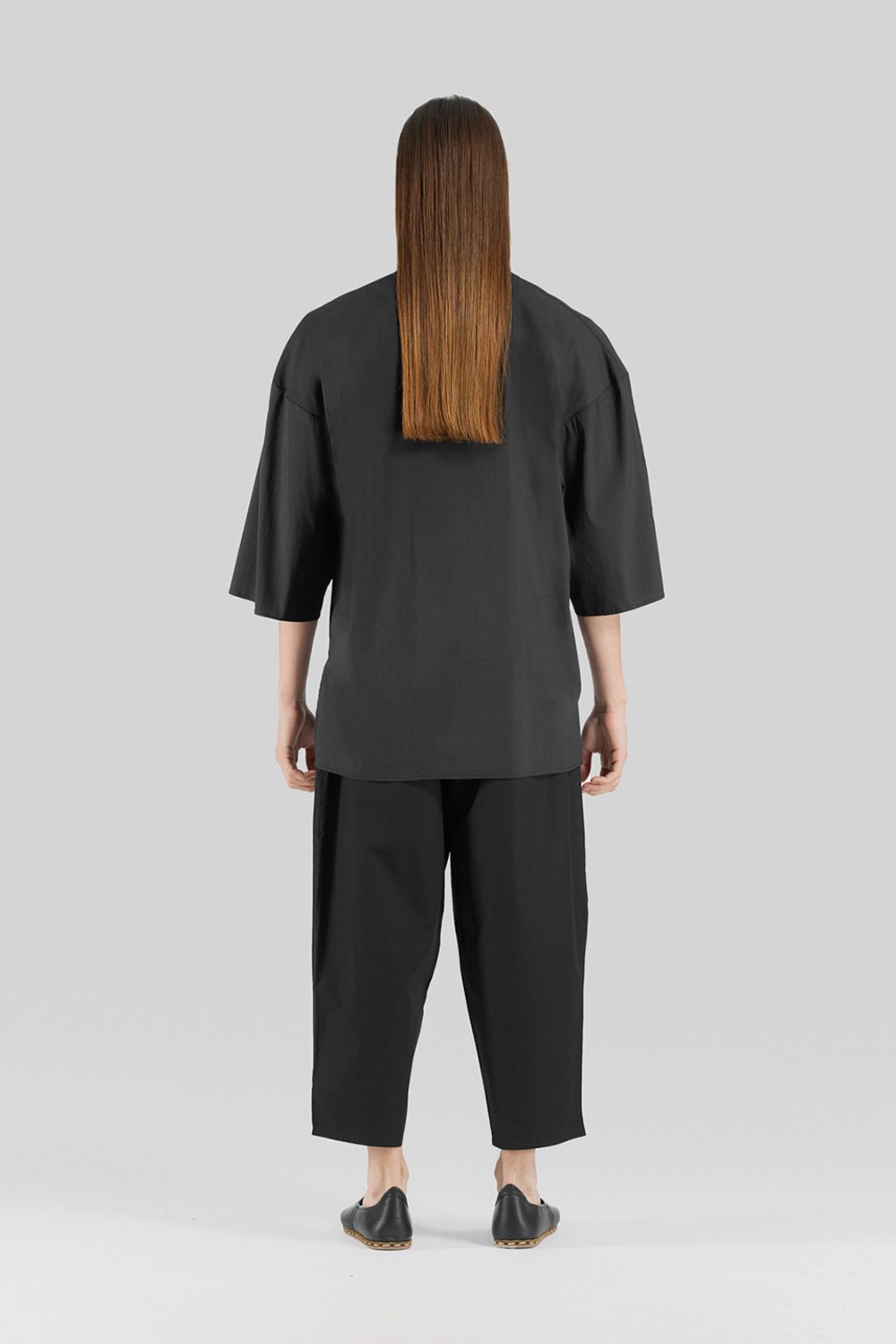 Sertaç Taşdelen-Siyah %100 Pamuk Yuvarlak Yaka Oversized Erkek T-shirt Model T 04-T-Shirts-5-Milagron.com