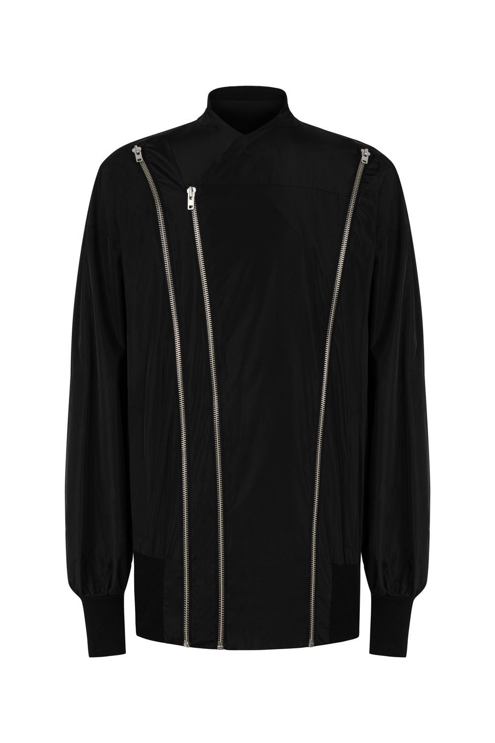 Sertaç Taşdelen-Siyah %100 Polyester Fermuarlı Oversized Erkek Bomber Ceket Mont J 03-Ceket-5-Milagron.com