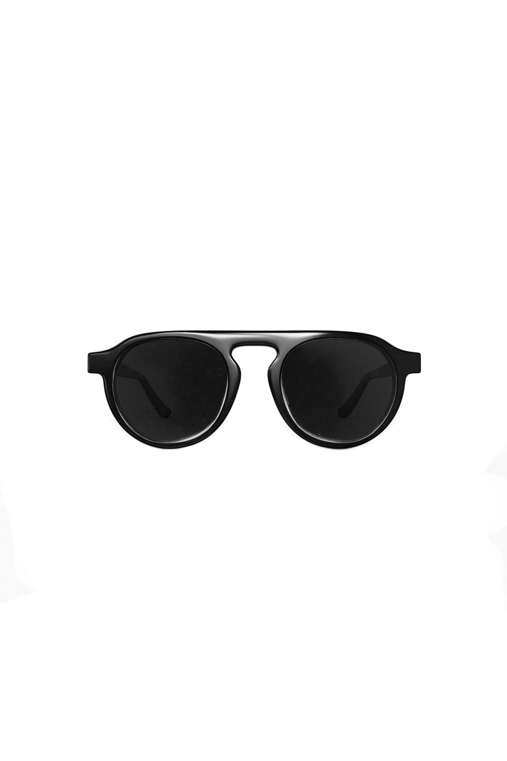 Sertaç Taşdelen-Siyah Camlı Siyah Çerçeveli Asetat CR-39 UV 400 Unisex Güneş Gözlüğü Model G 03-Güneş Gözlüğü-2-Milagron.com