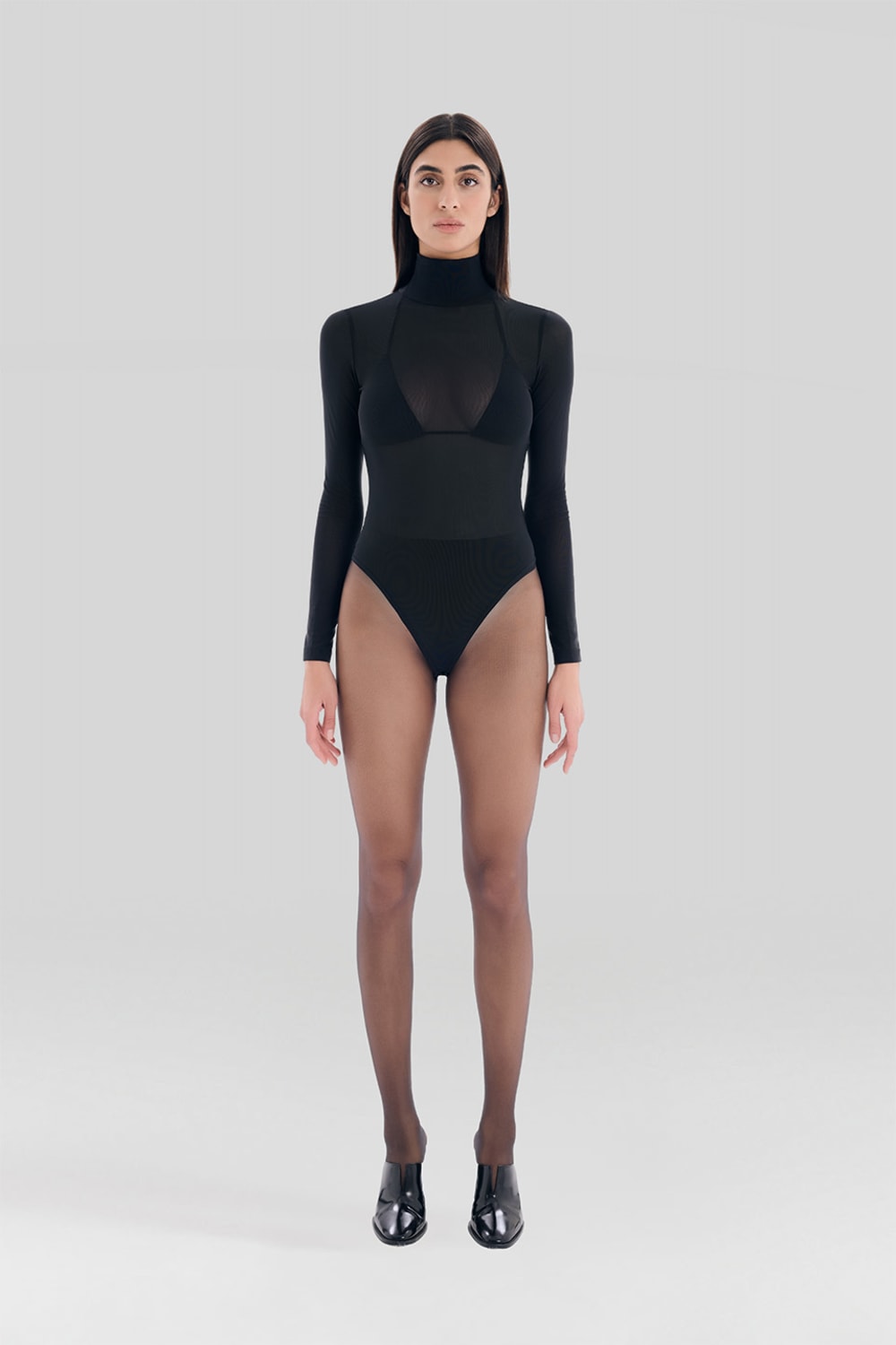 Sertaç Taşdelen-Siyah Transparent Bodysuit C 01-Bodysuit-1-Milagron.com
