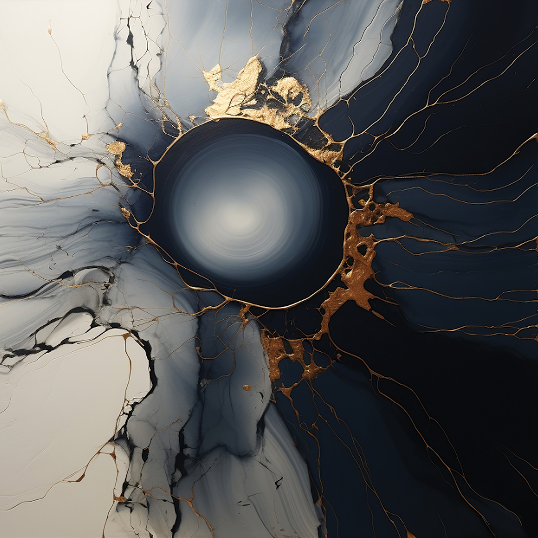 Sertaç Taşdelen-The Dot Kintsugi Generative Art Print 3-Tablo-2-Milagron.com