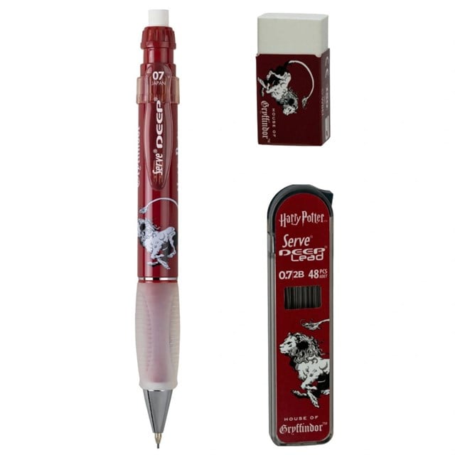 Serve-Harry Potter Gryffindor Temalı 3'lü Kalem Seti — 0,7 Mm-Kalem Seti-1-Milagron.com