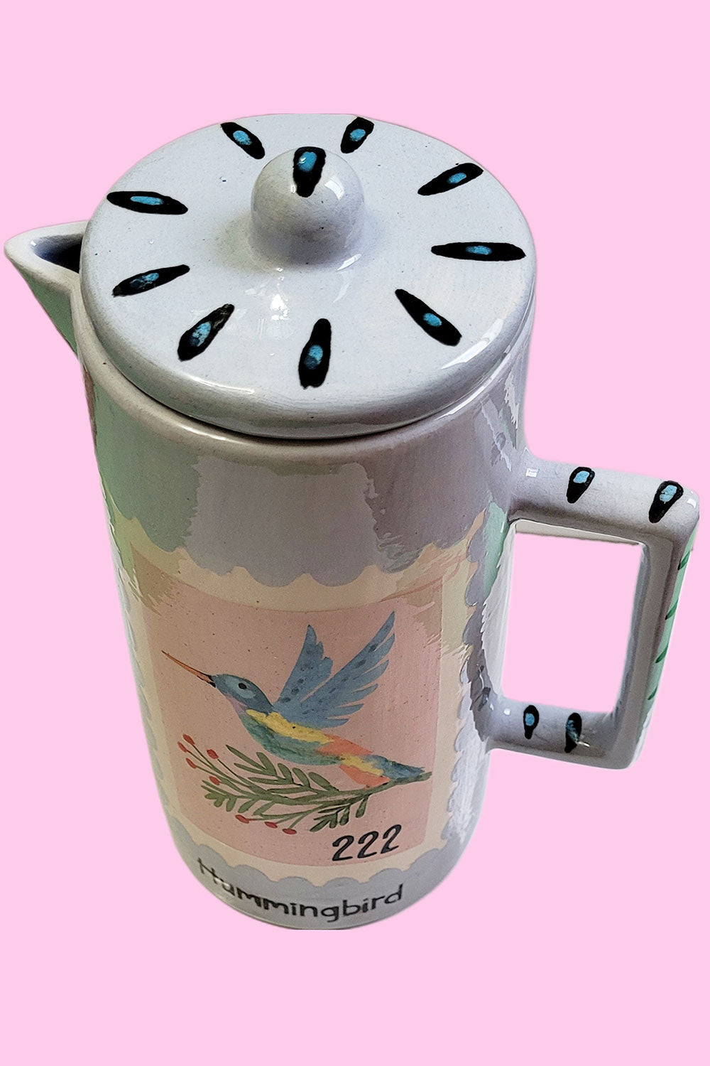 Sesiber-Seramik Sürahi Arı Kuşu-Sürahi-2-Milagron.com