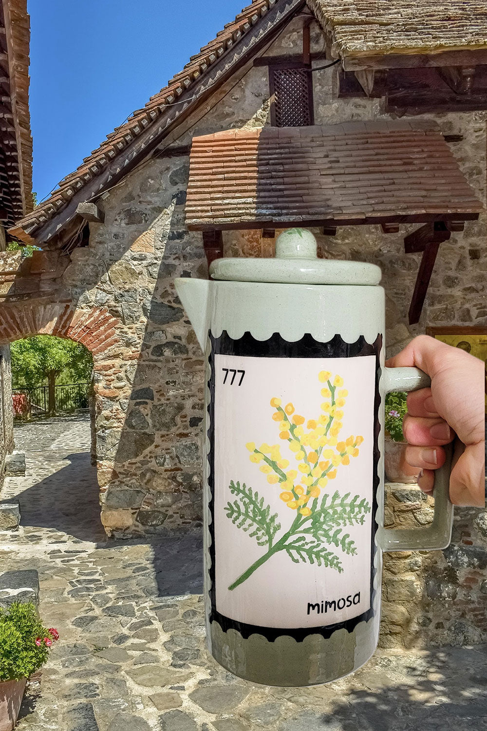 Sesiber-Seramik Sürahi Mimoza-Sürahi-3-Milagron.com