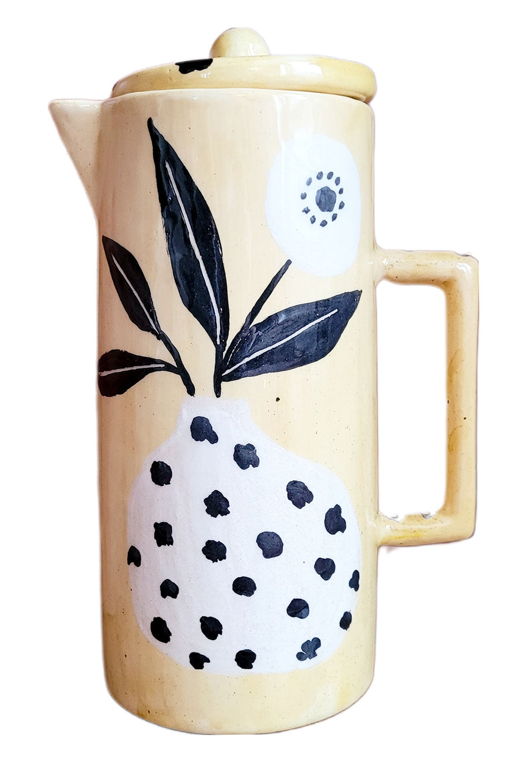 Sesiber-Seramik Sürahi Sarı-Sürahi-2-Milagron.com