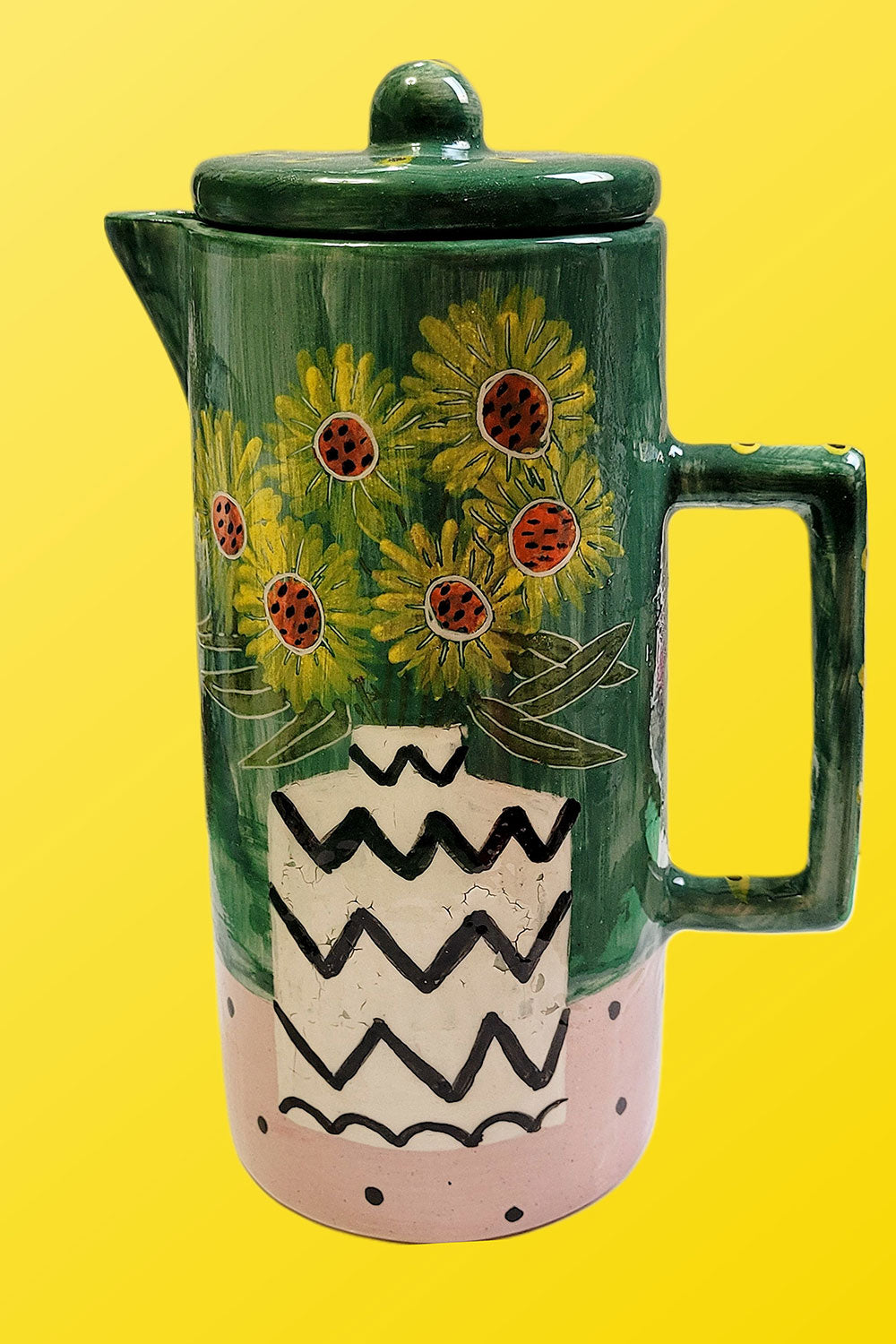 Sesiber-Seramik Sürahi Yeşil-Sürahi-2-Milagron.com