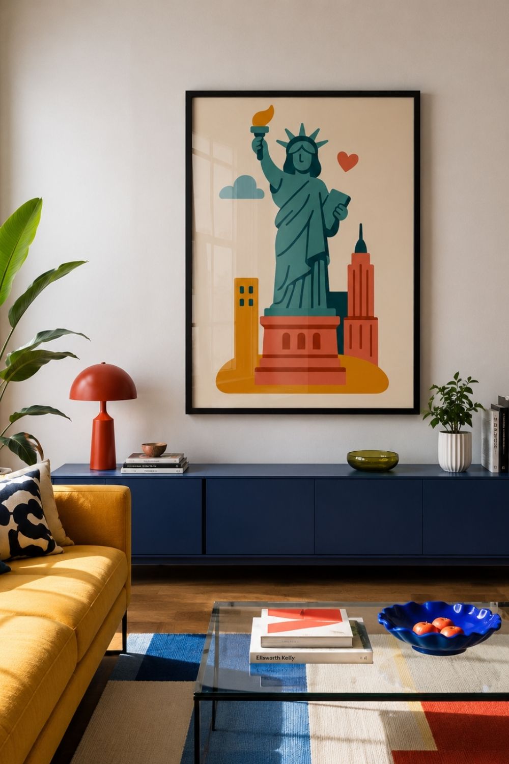 Playful Newyork - Çerçeveli Art Print Tablo - 1