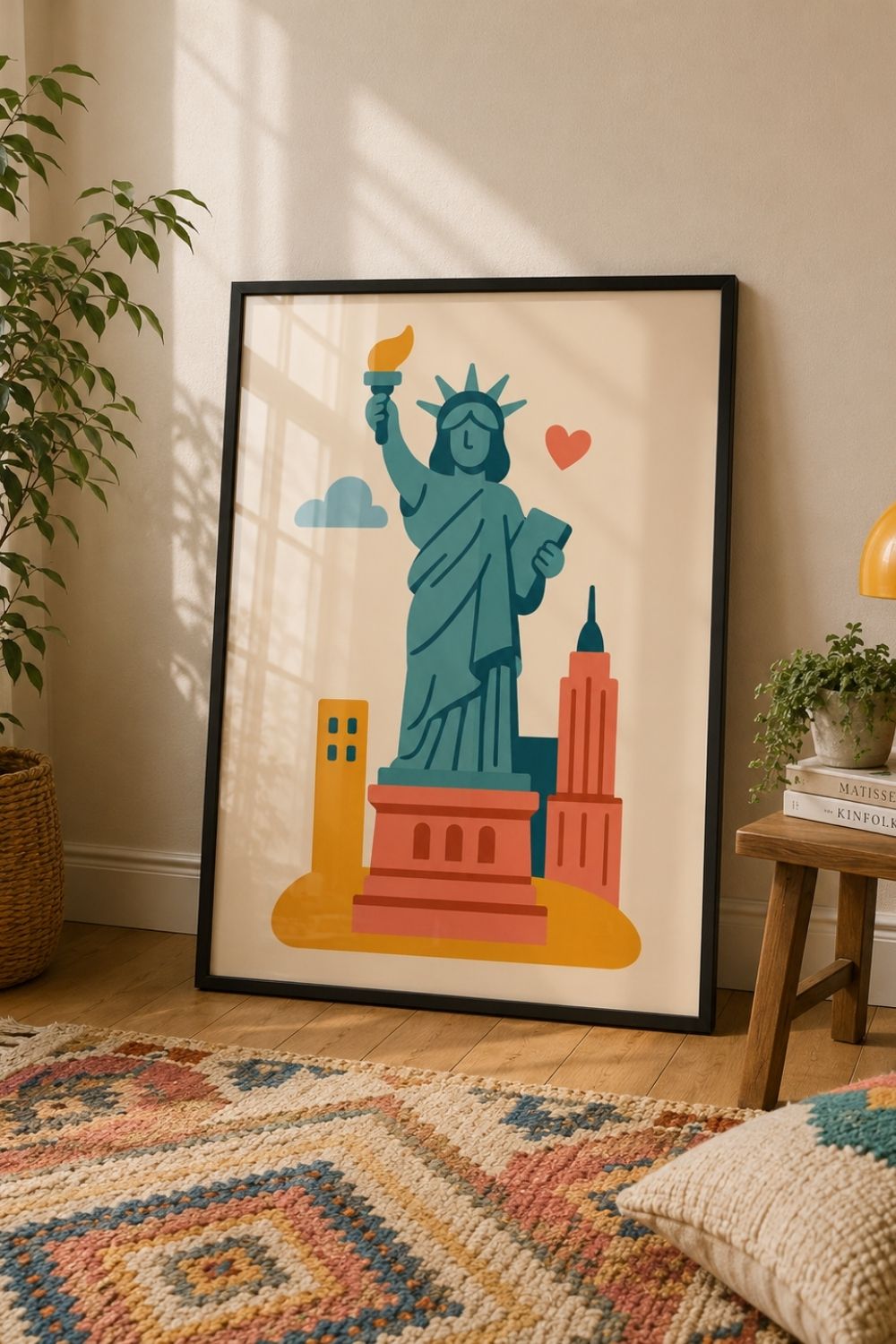 Playful Newyork - Çerçeveli Art Print Tablo - 2
