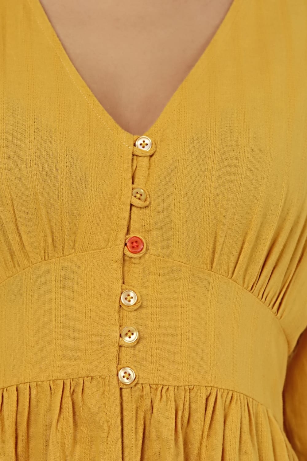 Sfida İstanbul-Ar003h Armürlü Pamuk Beli Lastikli-Elbise-4-Milagron.com