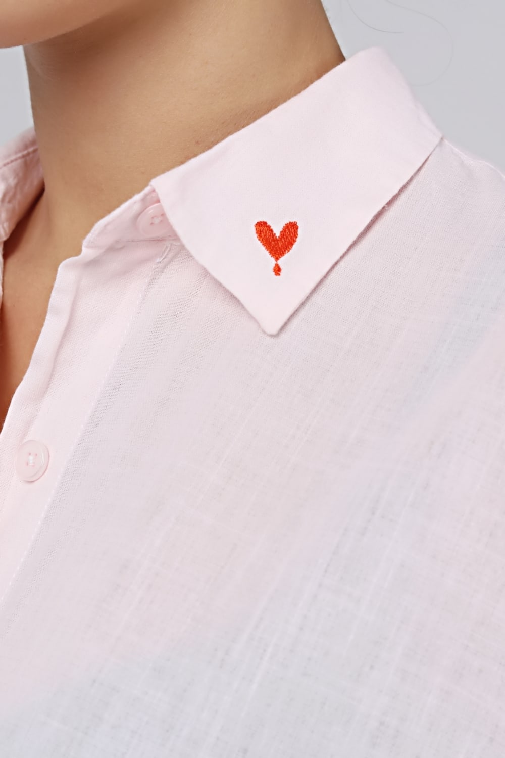 Sfida İstanbul-Flamlı Keten Görünümlü Pamuk Gömlek Elbise-Elbise-3-Milagron.com