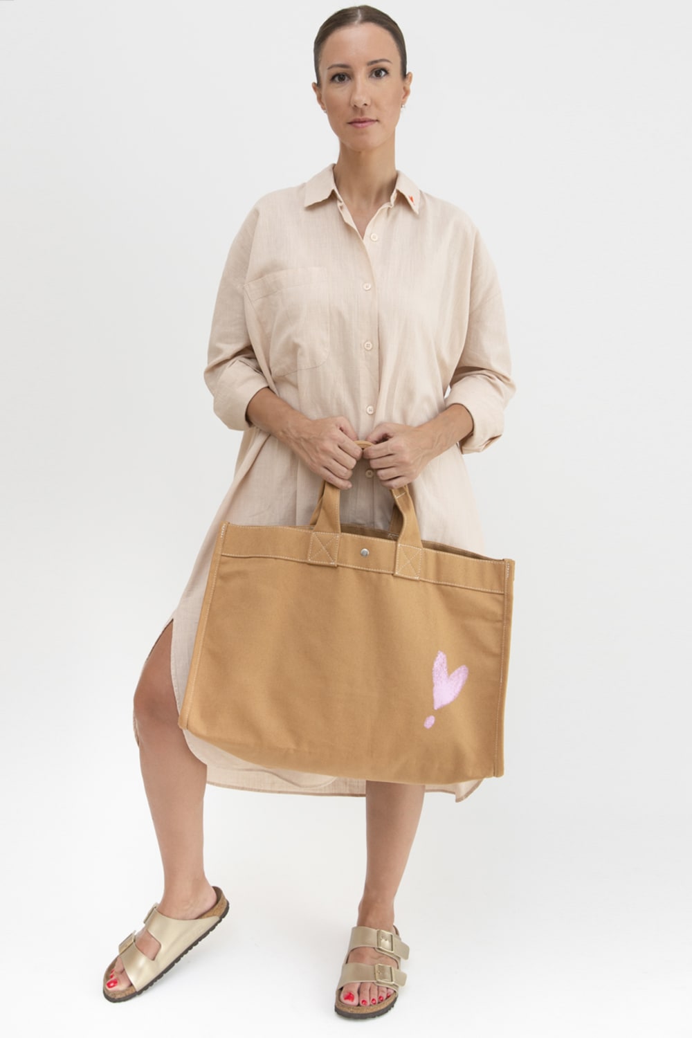 Sfida İstanbul-Keten Dokulu Pamuk Fömlwk Elbise - Ar001n-Elbise-4-Milagron.com