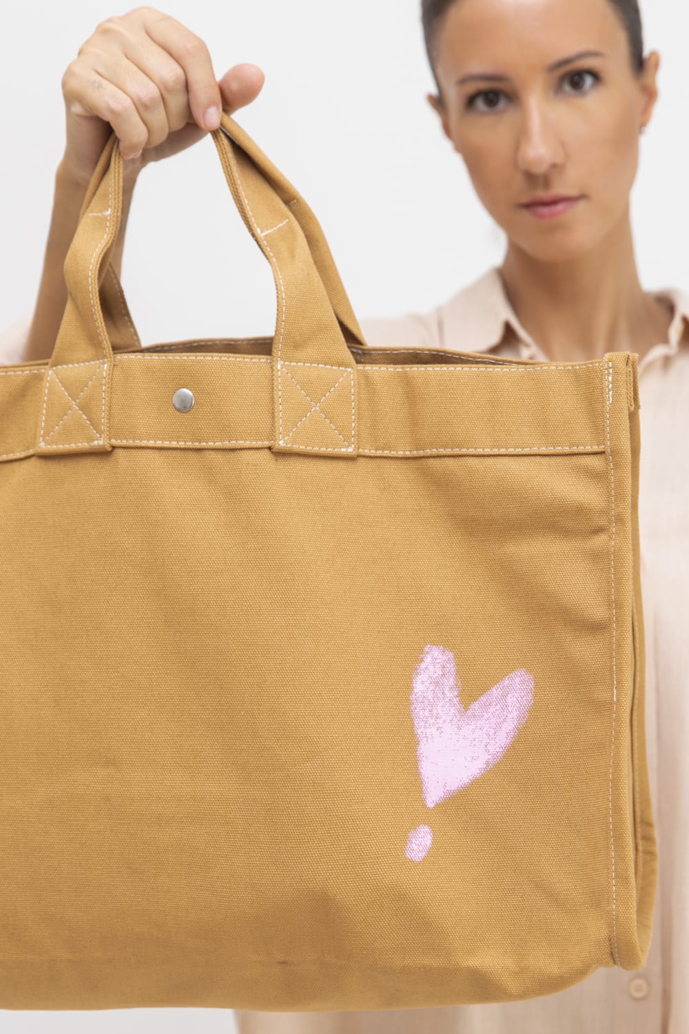 Sfida İstanbul-Lulu Bag Mustard - Kanvas Çanta-El Çantası-3-Milagron.com