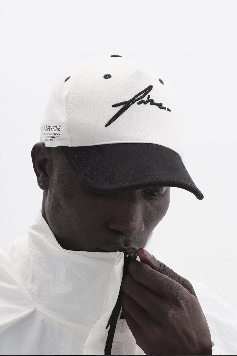 Shape + Fine-Space Cap - White Edition-Şapka-1-Milagron.com