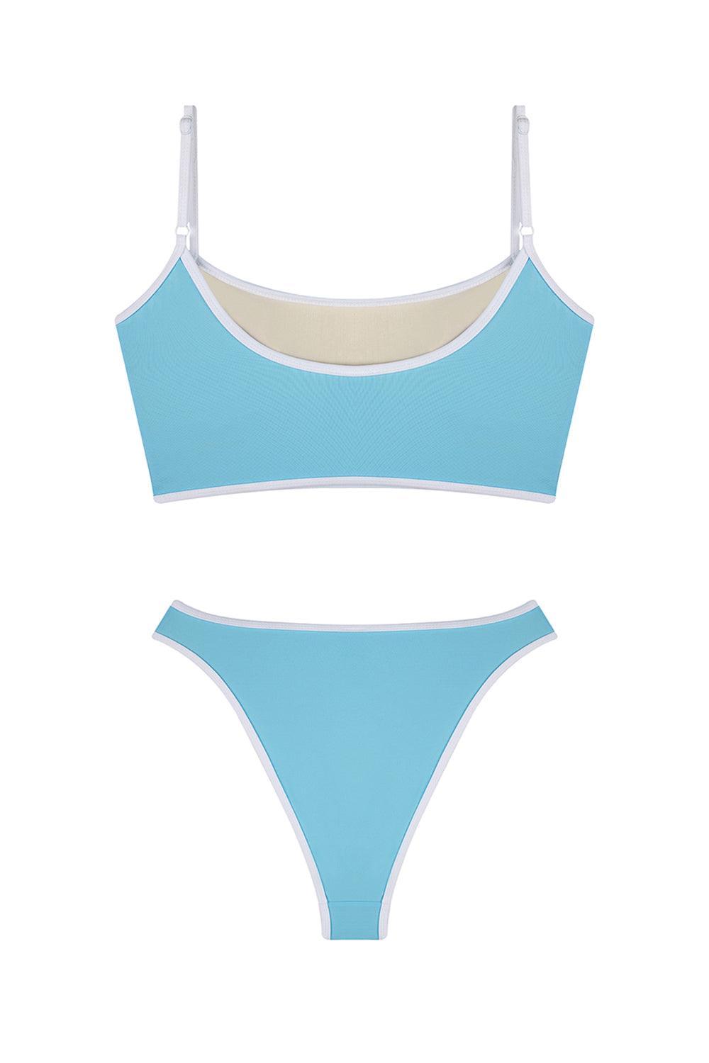 Shikoo Swimwear-Açık Mavi Askılı Atlet Bikini-Bikini & Mayo-5-Milagron.com