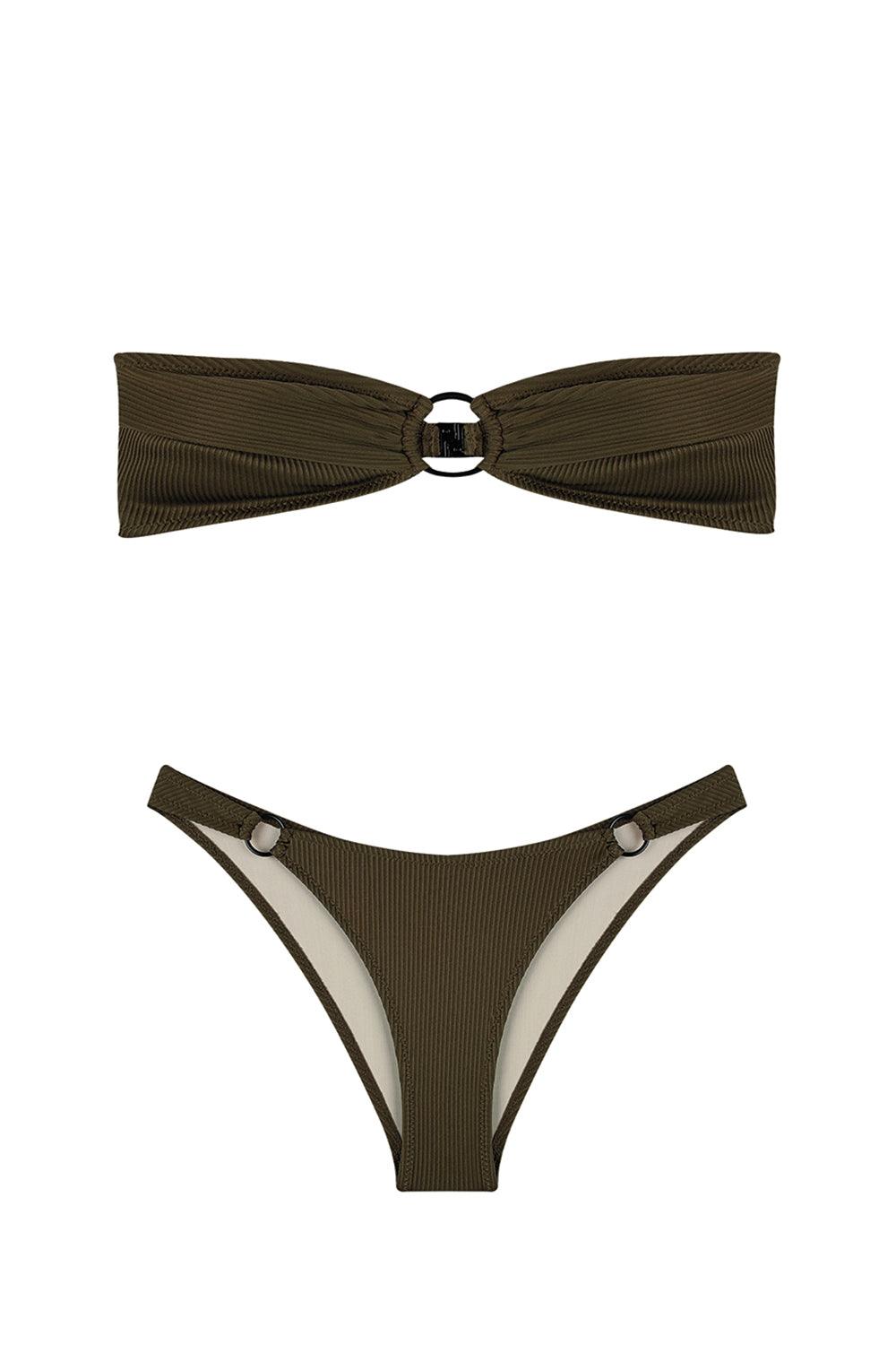 Shikoo Swimwear-Halka Detaylı Straplez Bikini-Bikini & Mayo-4-Milagron.com