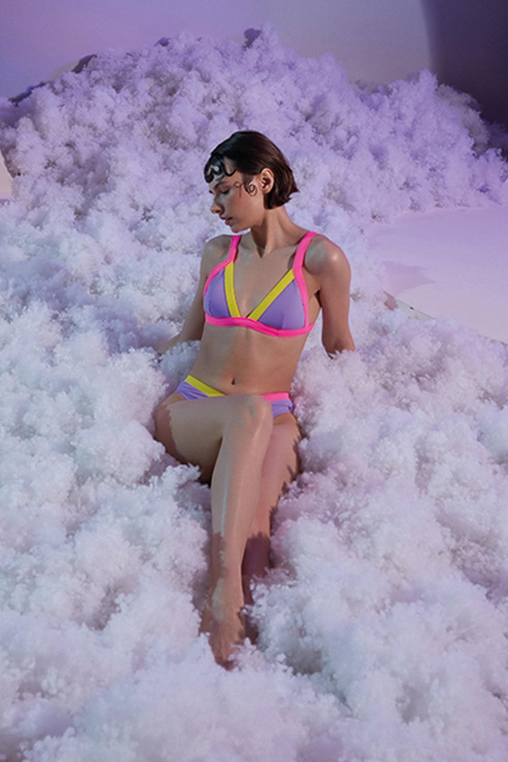 Shikoo Swimwear-Neon Renkli Üçgen Bikini-Bikini & Mayo-4-Milagron.com