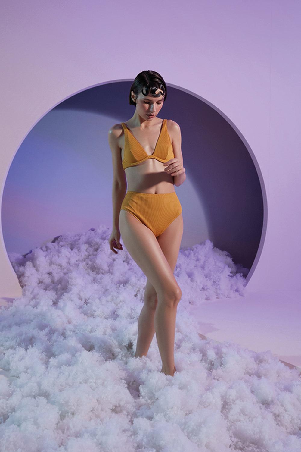 Shikoo Swimwear-V Yaka Üçgen Bikini Takımı-Bikini & Mayo-1-Milagron.com