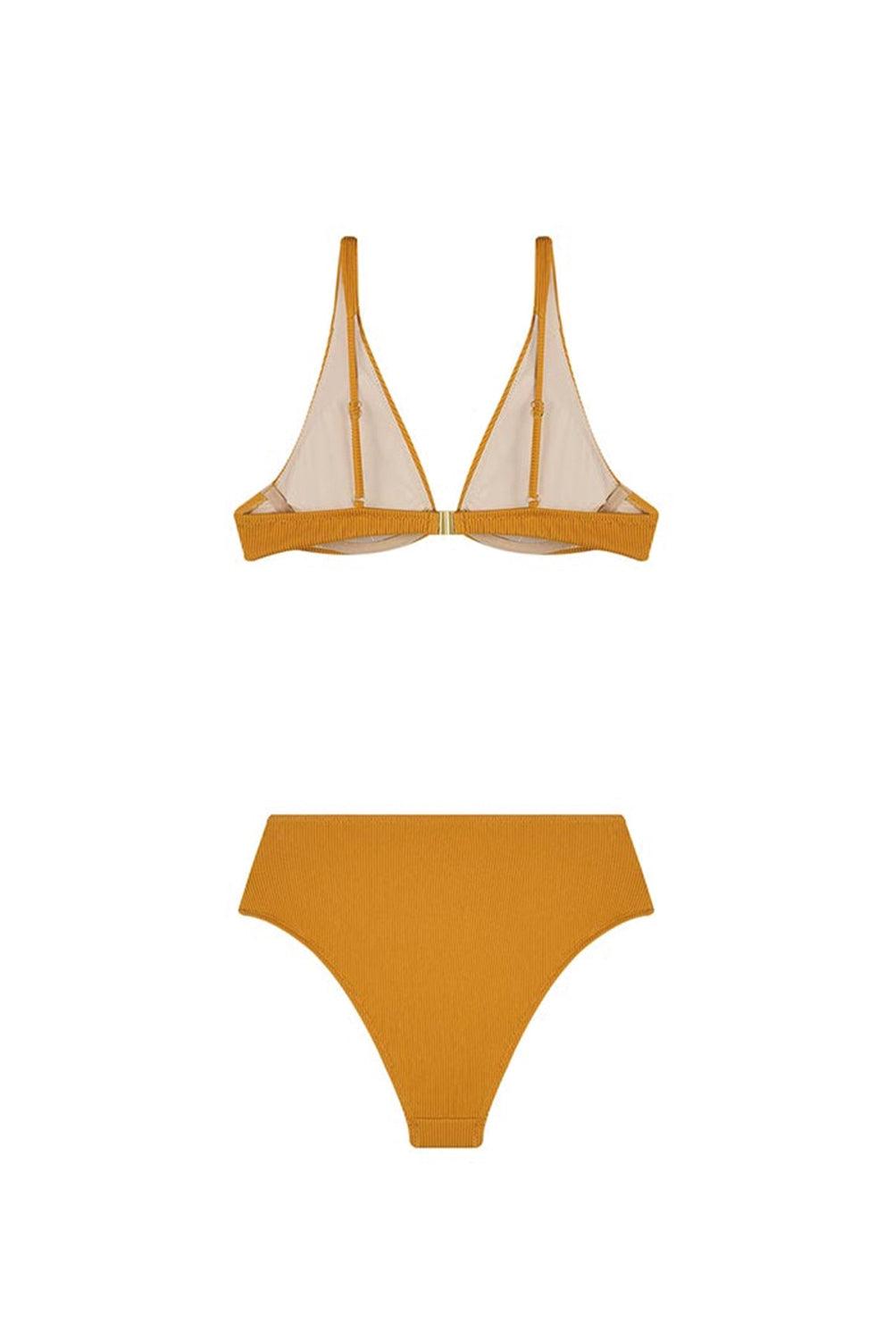 Shikoo Swimwear-V Yaka Üçgen Bikini Takımı-Bikini & Mayo-5-Milagron.com