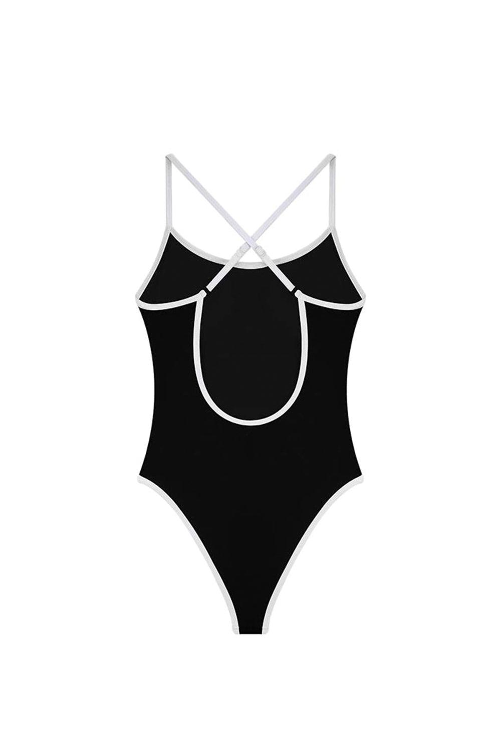 Shikoo Swimwear-Yüzücü Siyah Beyaz Mayo-Bikini & Mayo-5-Milagron.com