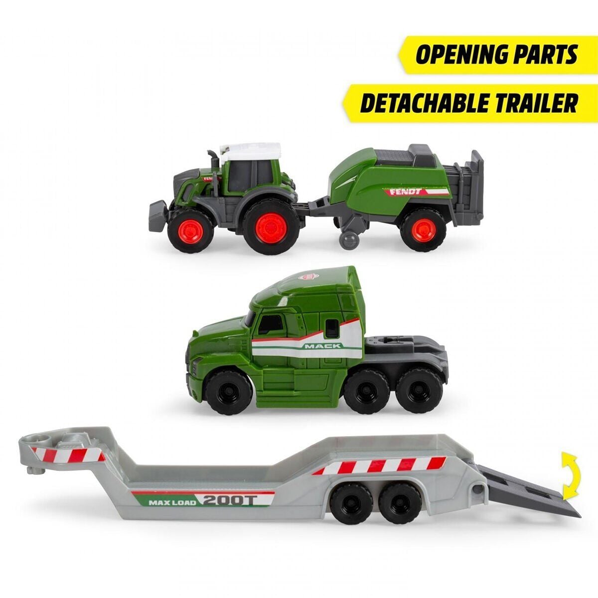 203735006 Fendt Micro Farm Truck Freewheel Mack Truck Trailer With Fendt Tract