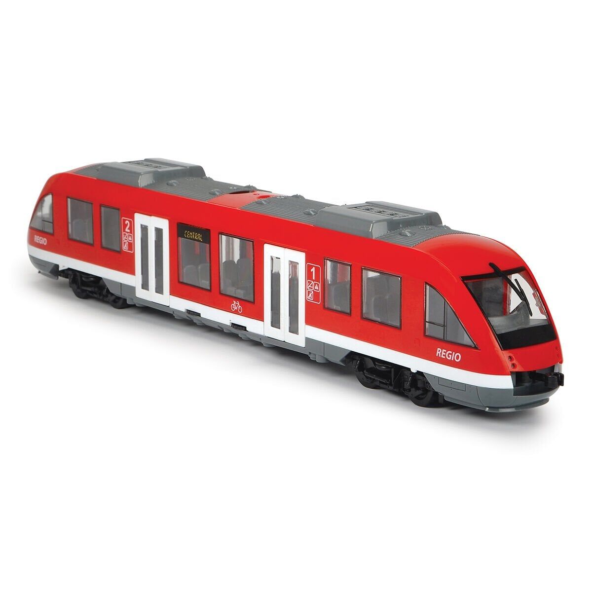 203748002 Dickie City Train Free Wheel Interior Opening Doors And Roof 1 43