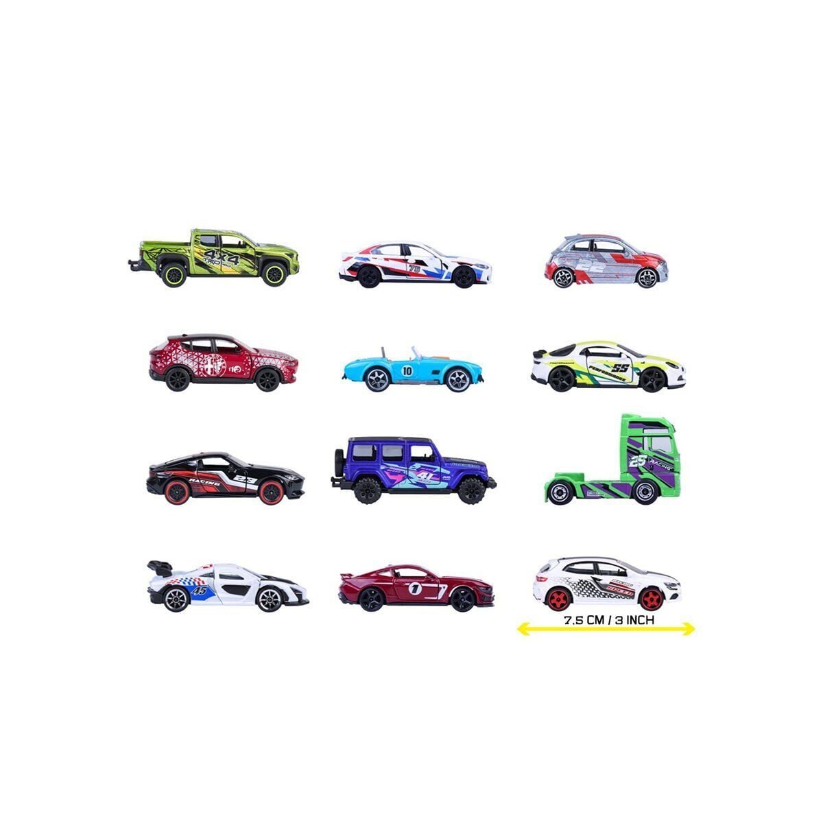 8504000000 ''Racing Premium Cars, 12-Asst.Freewheel, Opening Parts, 1:64, 7.5 C(Belirtilen Fiyat, Tekli Satış Için Adet Fiyatıdır.)