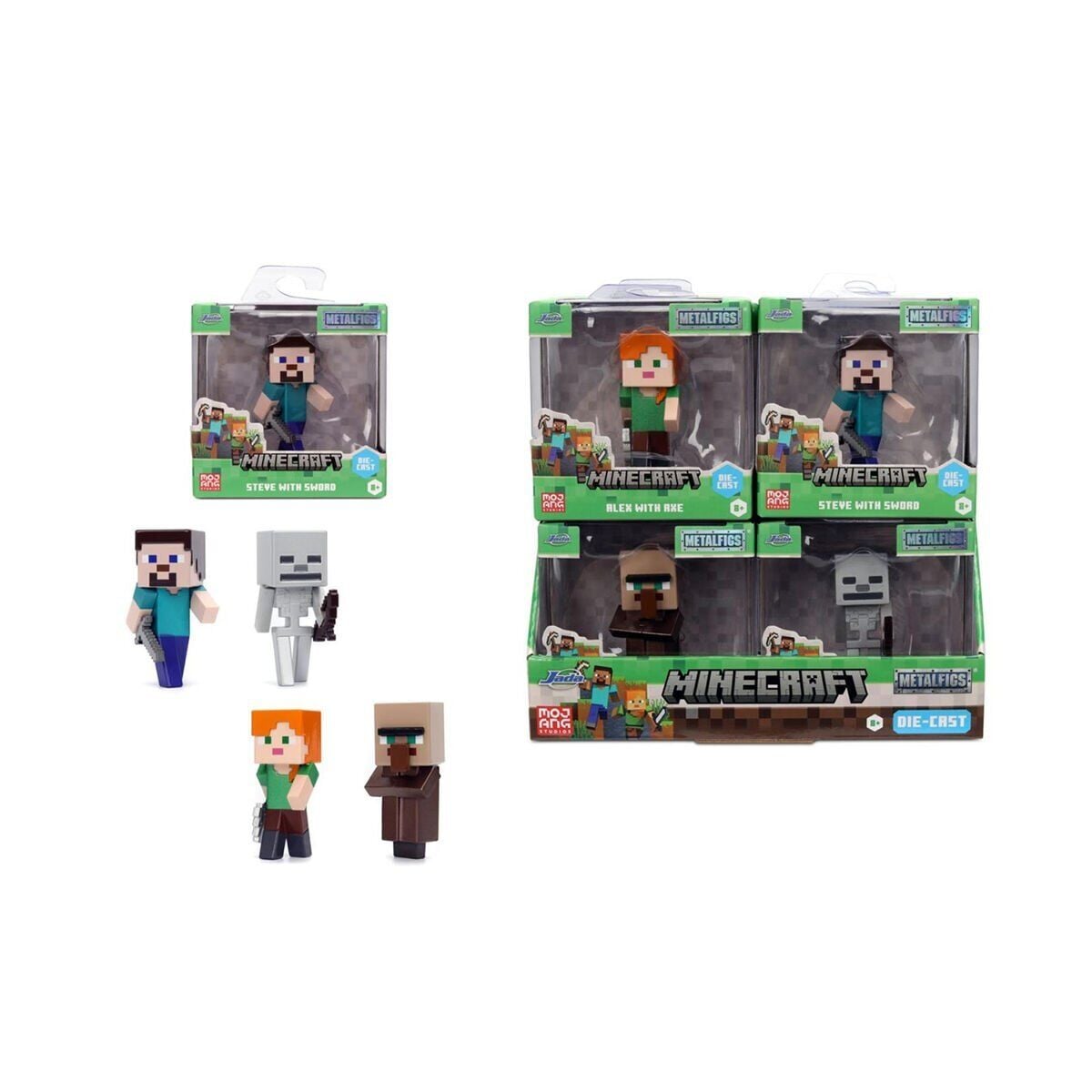 9385138300W04 Minecraft Figures 2 5 Wave 4Die-Cast Pop-Culture Collectible(Belirtilen Fiyat, Tekli Satış Için Adet Fiyatıdır.)