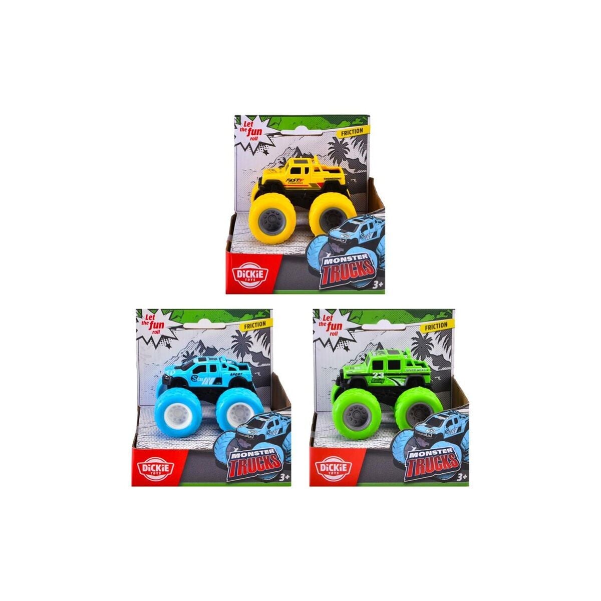 203761002 Monster Trucks 3-Asst