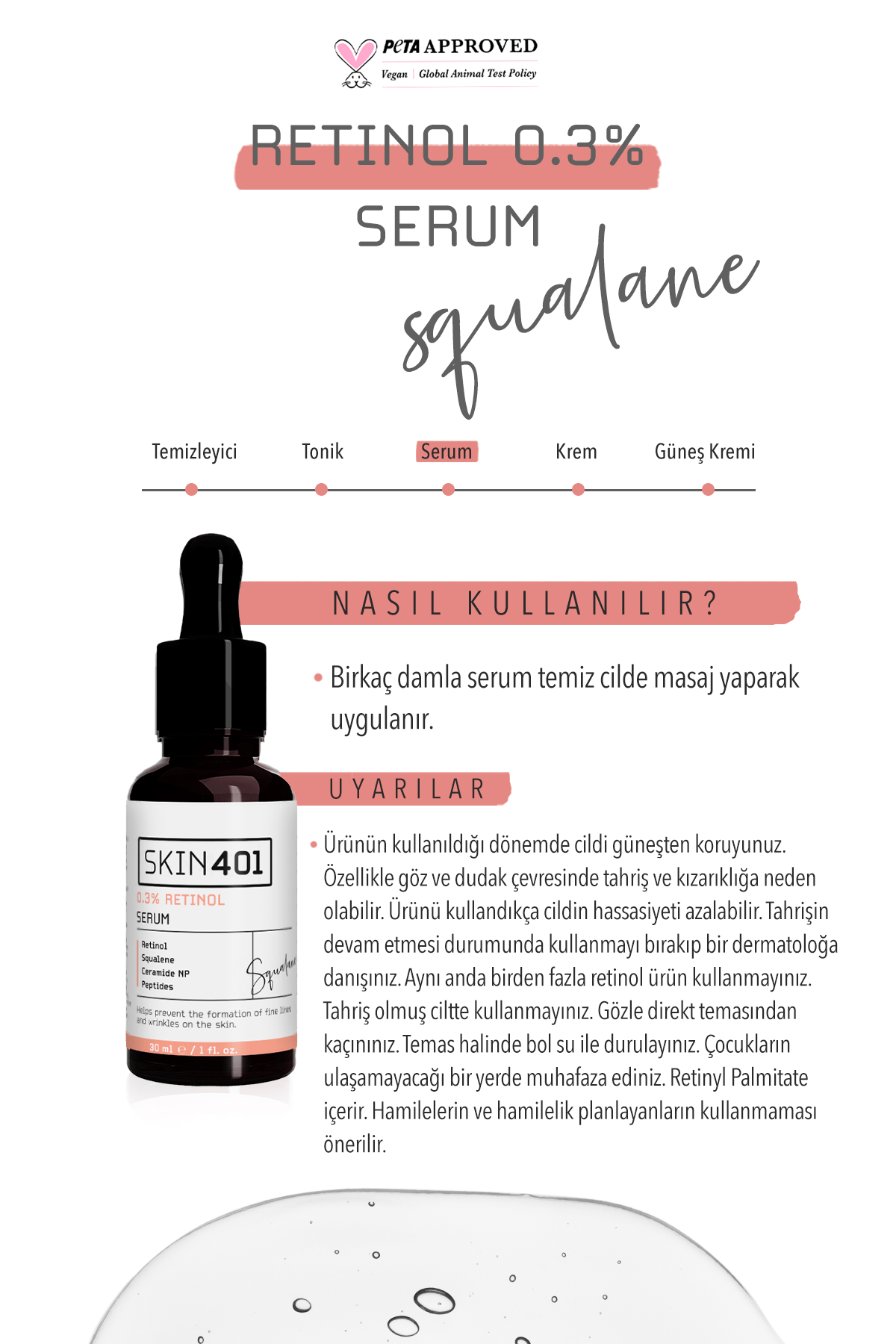 0.3% Retinol Firm & Renew Serum 30 Ml