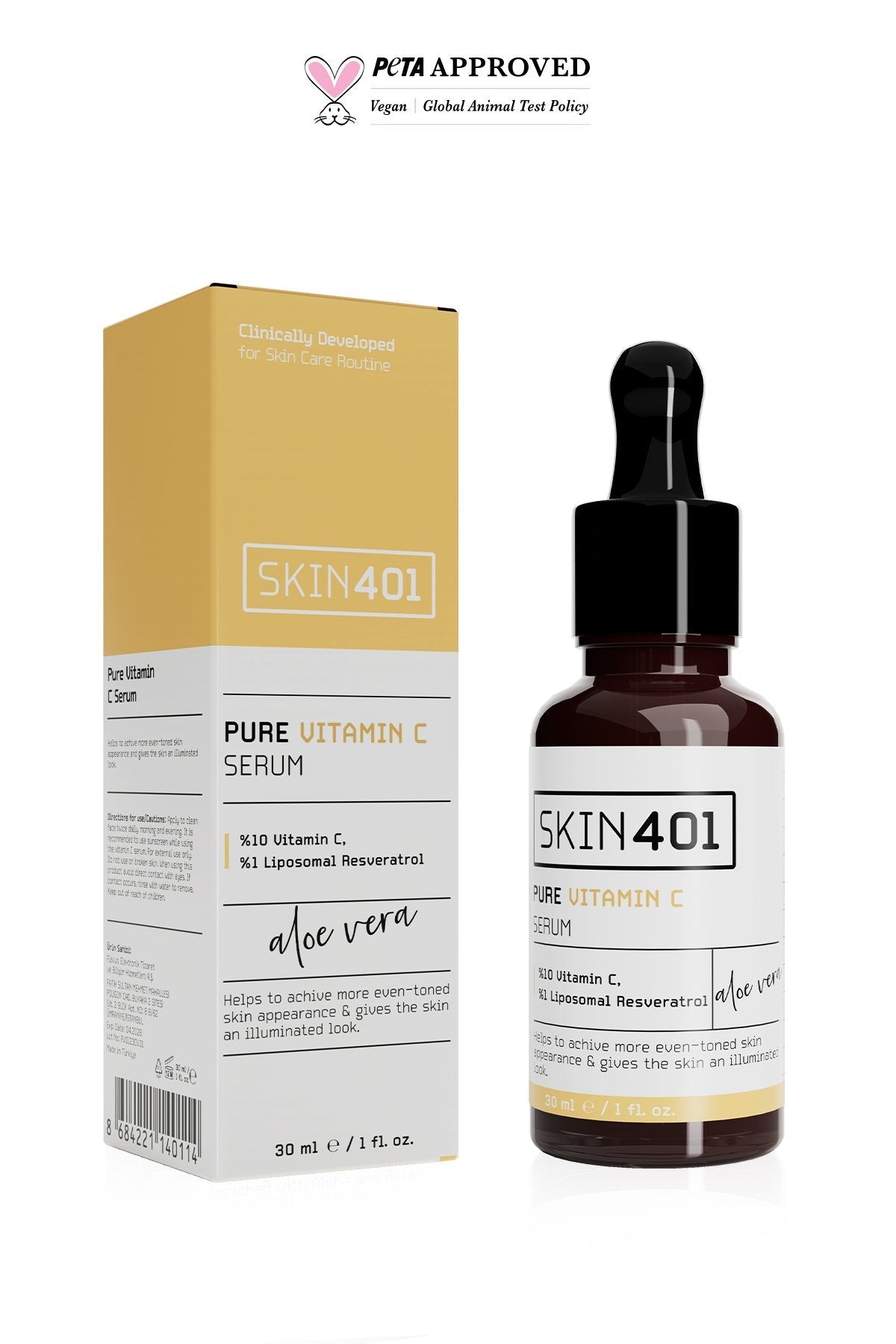 10% Pure Vitamin C Serum 30 Ml