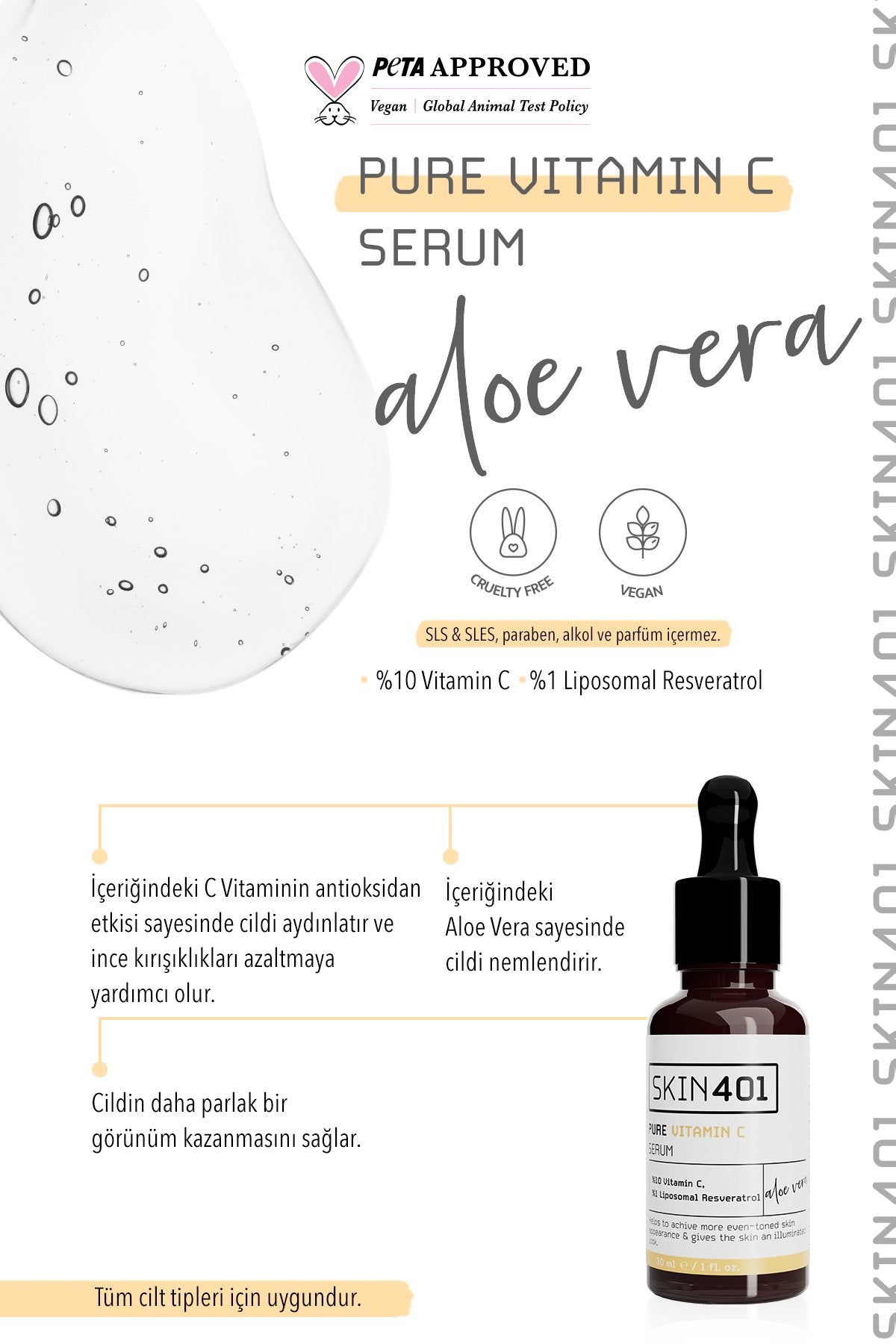 10% Pure Vitamin C Serum 30 Ml