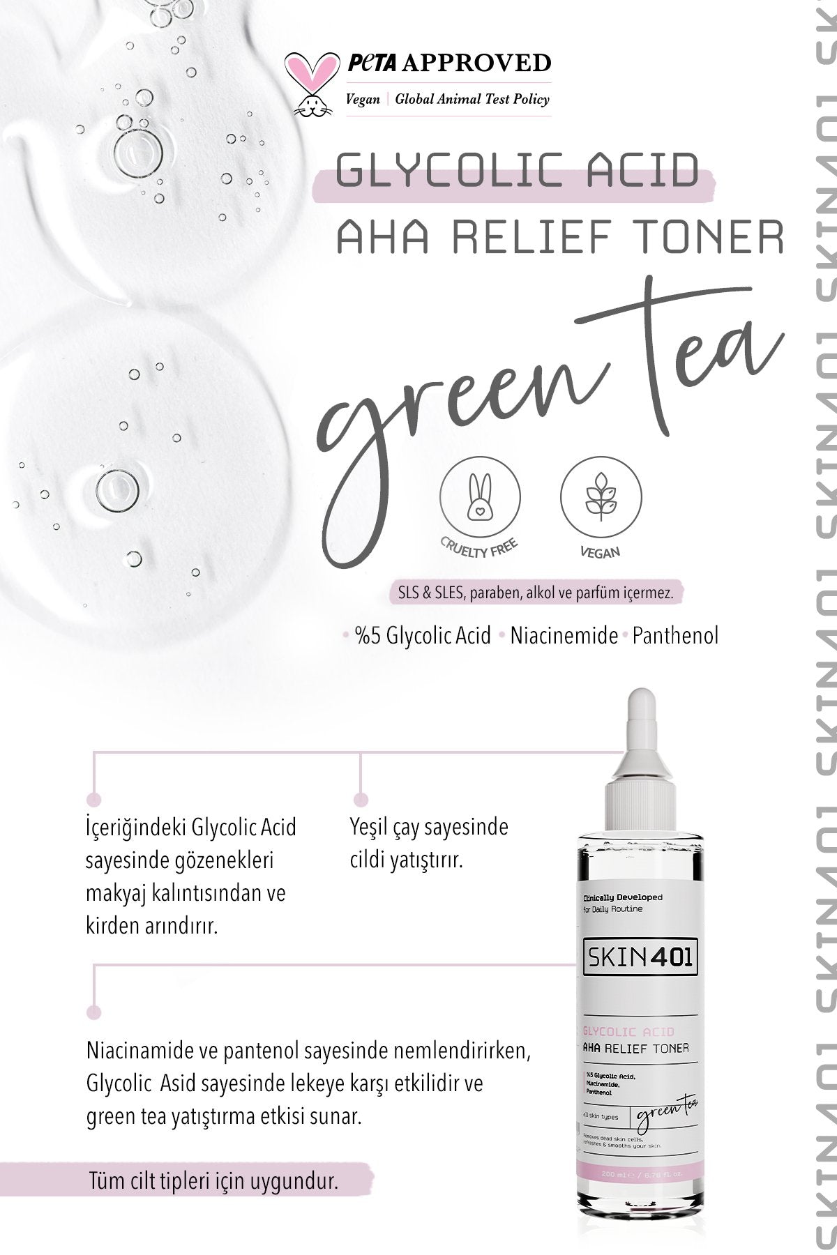 %5 Glycolic Acid Aha Relief Toner 200 Ml