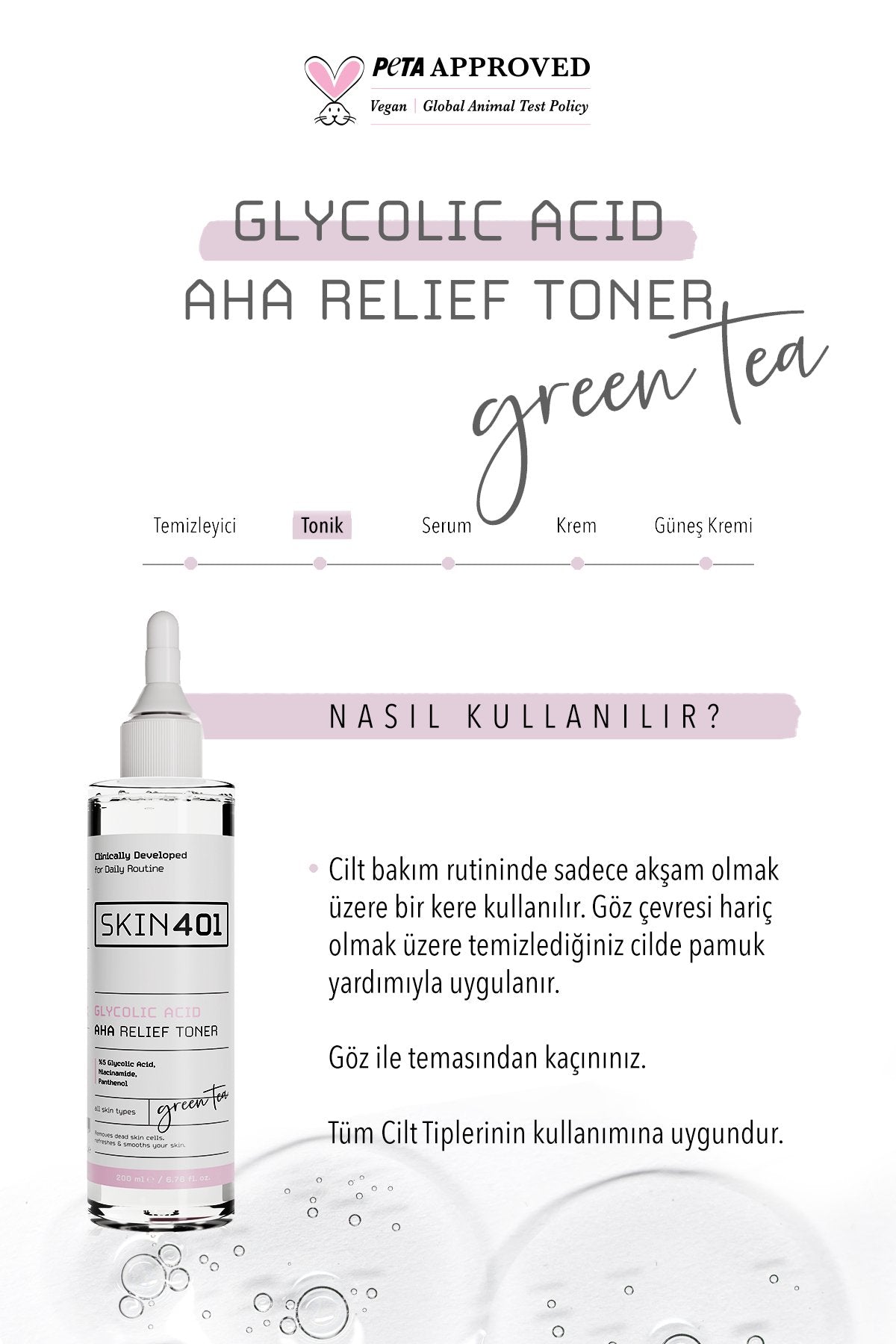 %5 Glycolic Acid Aha Relief Toner 200 Ml