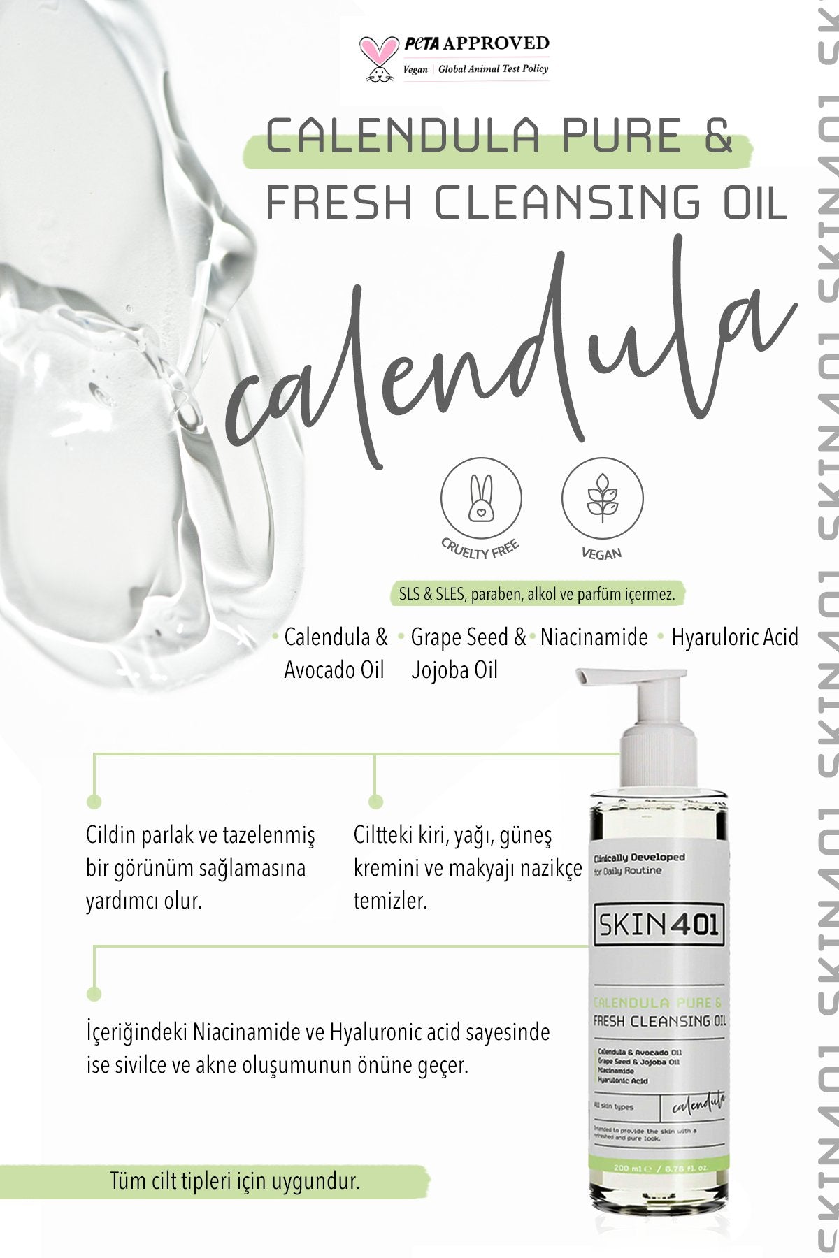 Calendula Pure & Fresh Cleansing Oil 200 Ml