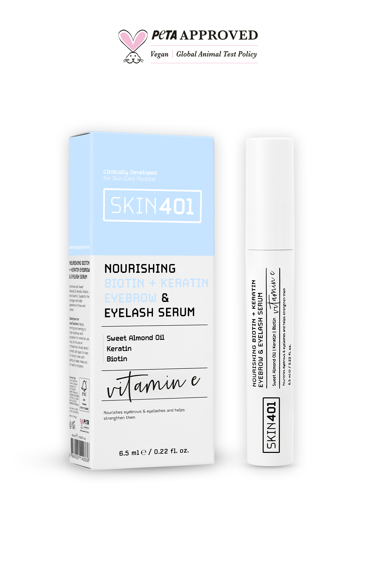 Nourishing Biotin+Creatine Eyebrow & Eyelash Serum 6.5Ml