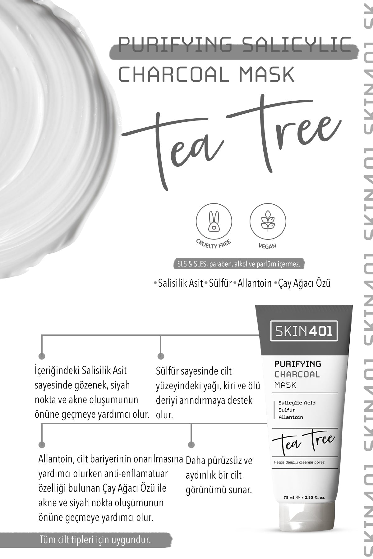 Purifying Salicylic Charchoal Mask 75Ml