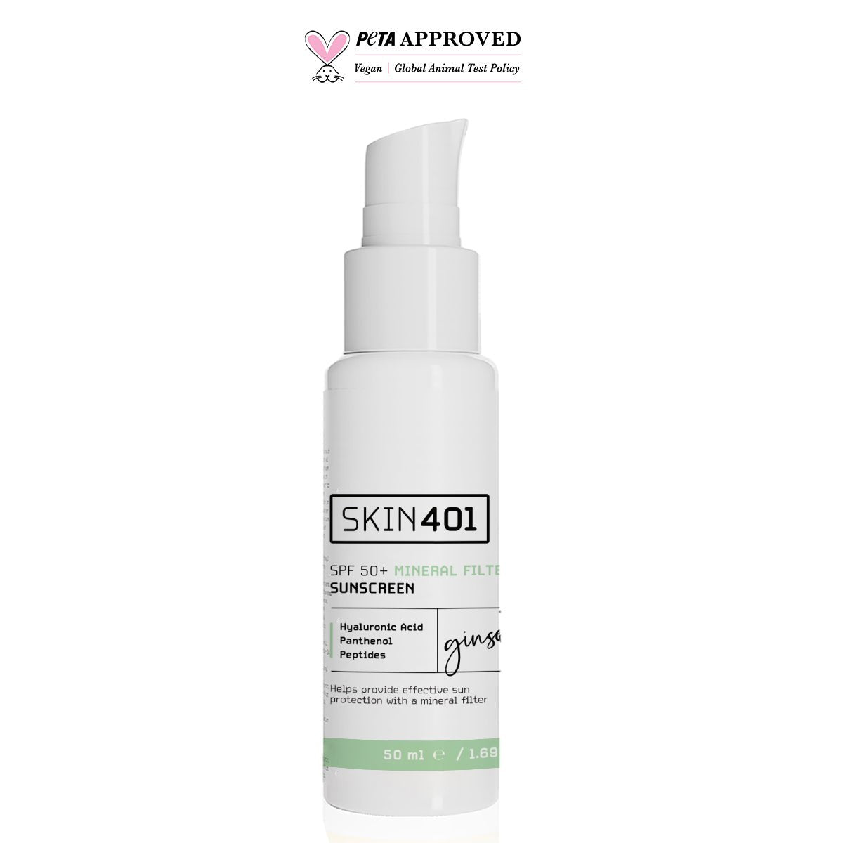 Spf 50+ Mineral Filter Sunscreen Mineral Filtre Güneş Kremi 50 Ml