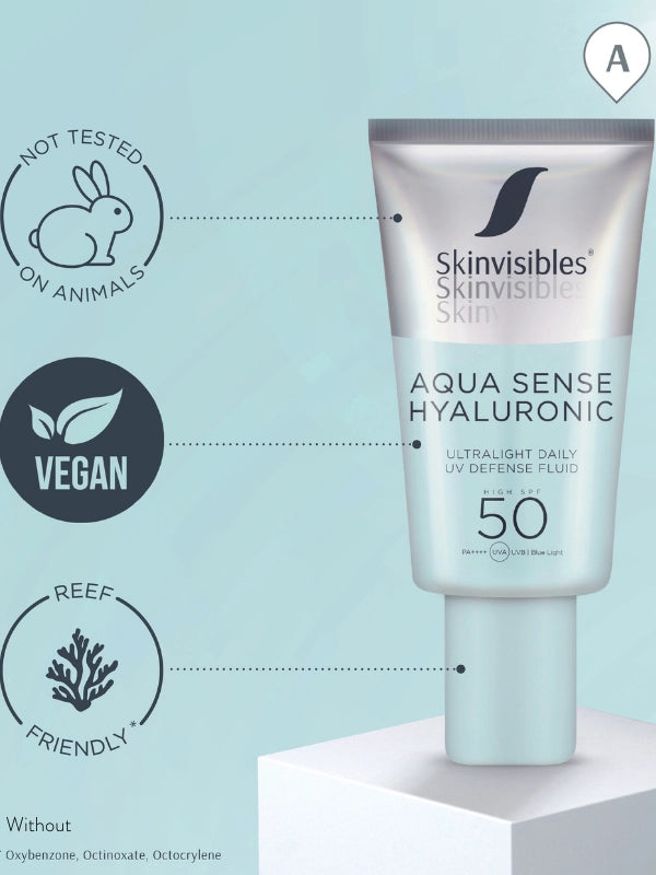 Skinvisibles-Aqua Sense Hyaluronic Fluid SPF 50 PA++++-Güneş Kremi-3-Milagron.com