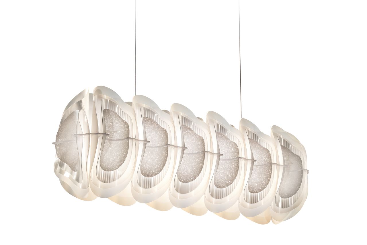 Fiordlys Linear Sarkit Beyaz Ø90X26Xh33 Cm Led 30W