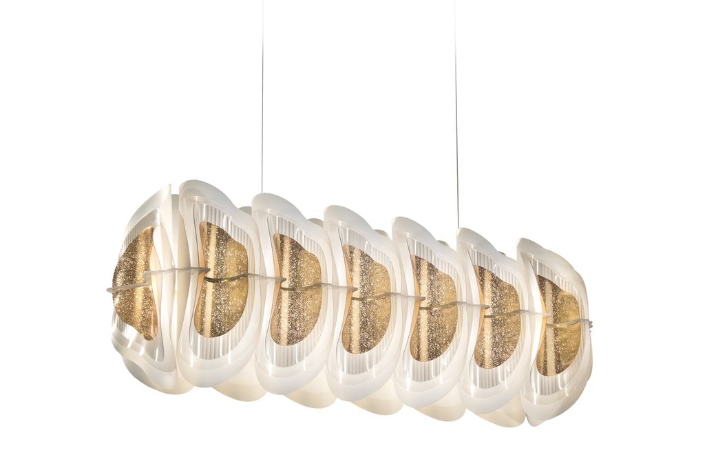 Fiordlys Linear Sarkit Gold Ø90X26Xh33 Cm Led 30W