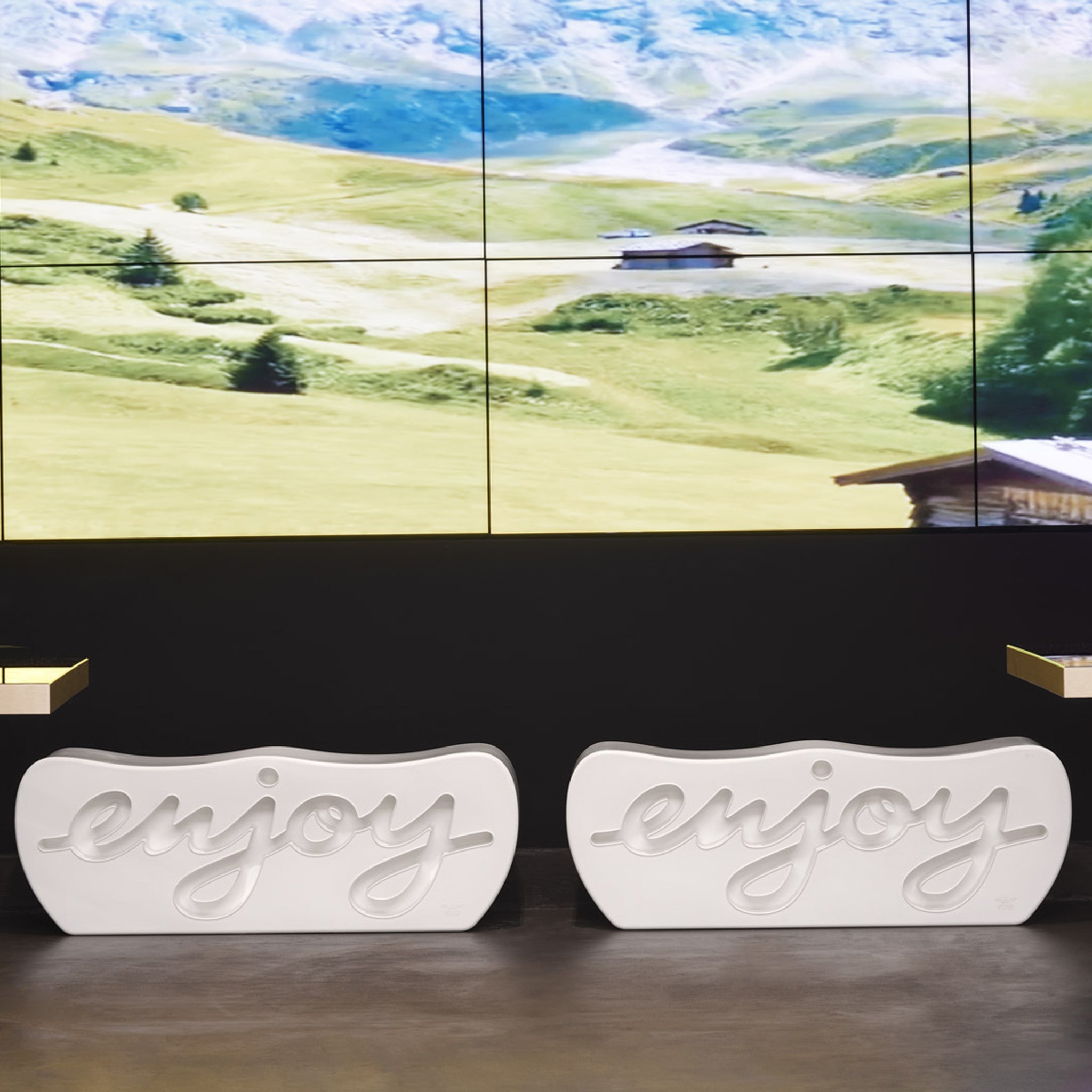 Slide-Enjoy Süt Beyazı Bench-Puf-3-Milagron.com