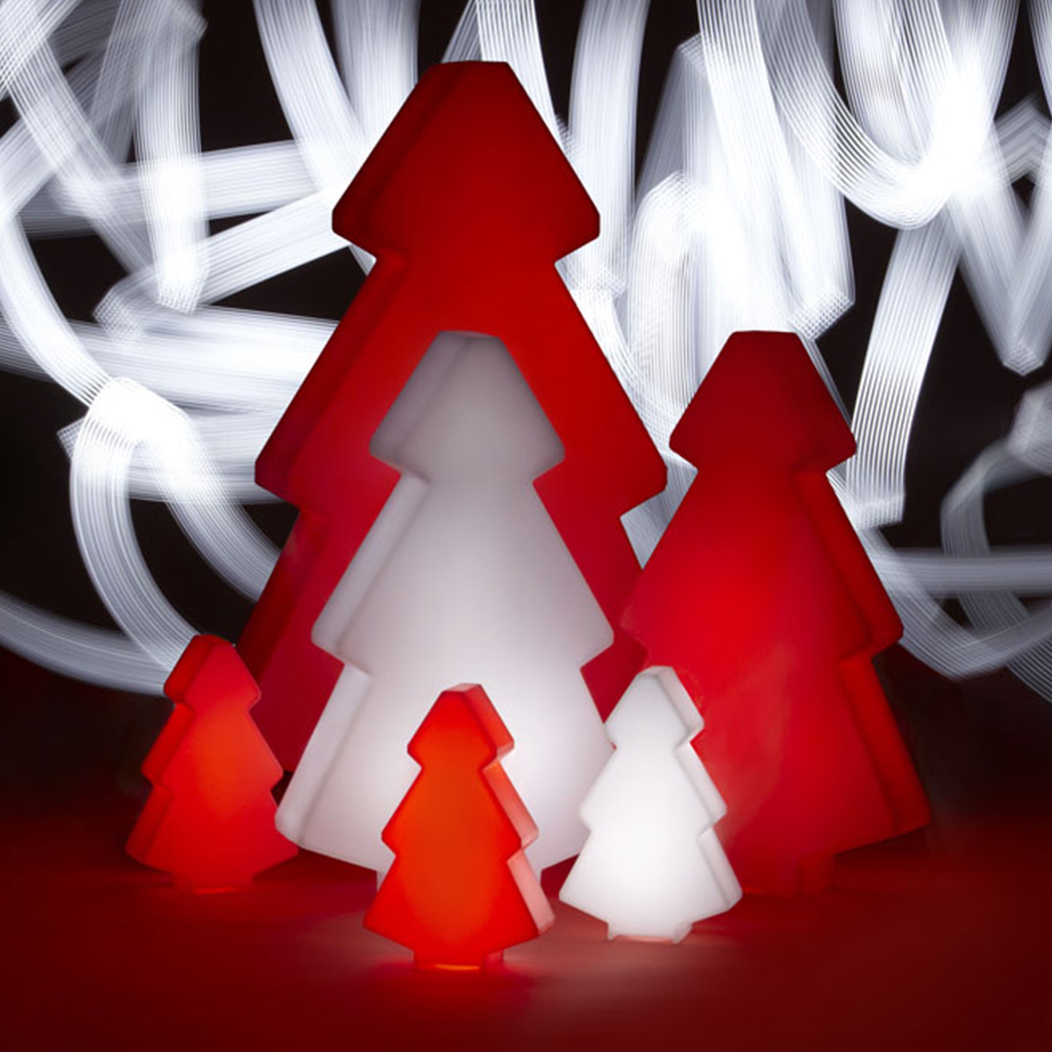 Slide-Lightree Beyaz Işıklı Dekoratif Yılbaşı Ağacı (H 100cm)-Yılbaşı Süsleri-2-Milagron.com