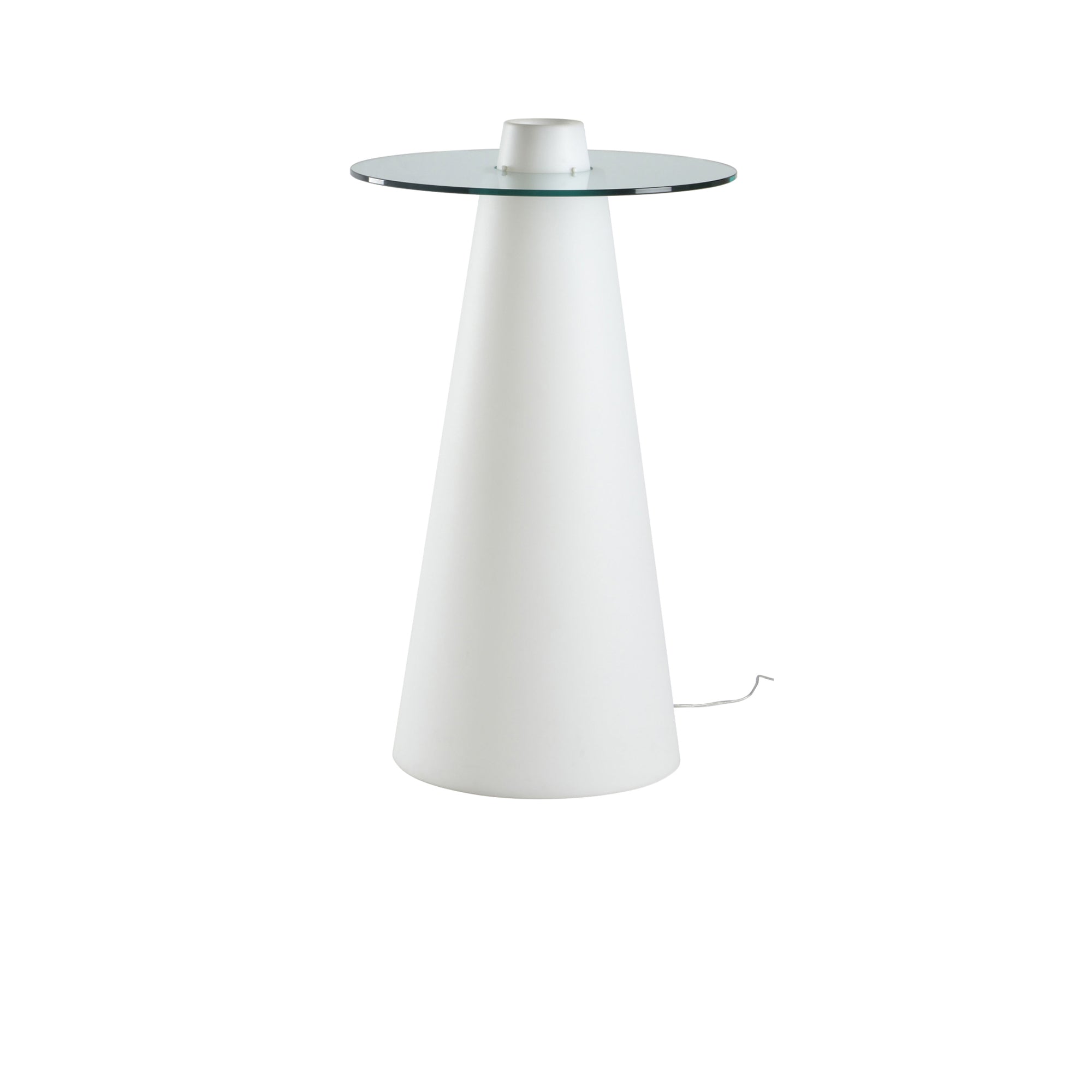 Slide-Peak Işıklı Beyaz Bistro Masa H:120cm-Masa-1-Milagron.com