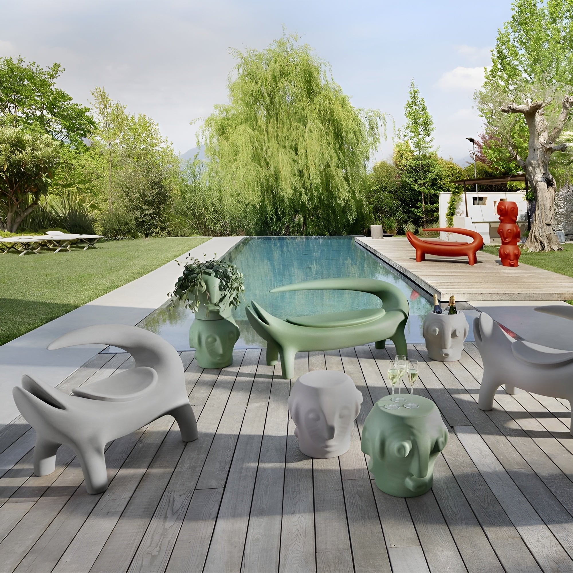 Slide-Threebu Leylak Yeşili Tabure-Sandalye & Tabure-2-Milagron.com