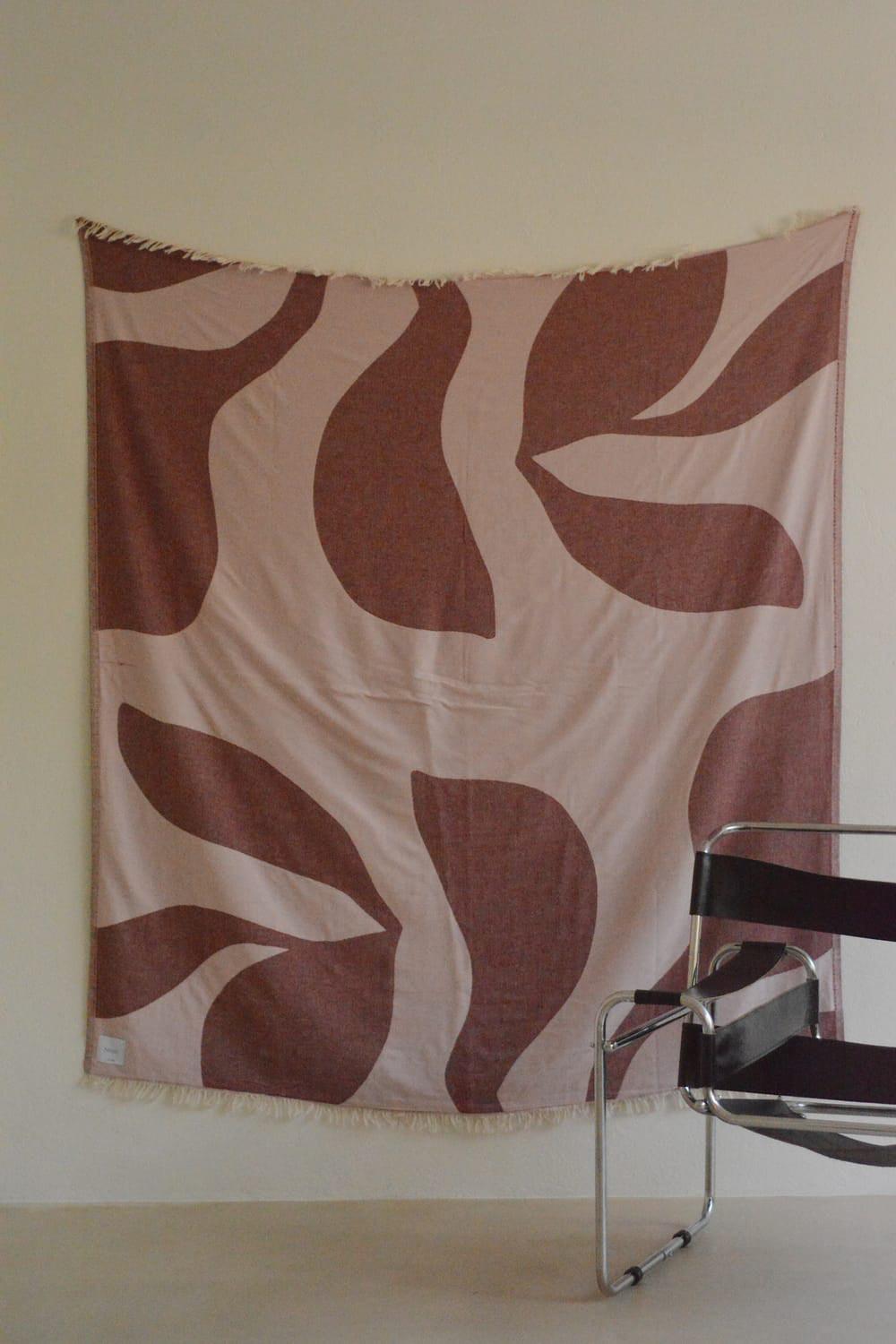 Slouv-Fleur Jacquard Throw Örtü-Yatak Örtüsü-1-Milagron.com