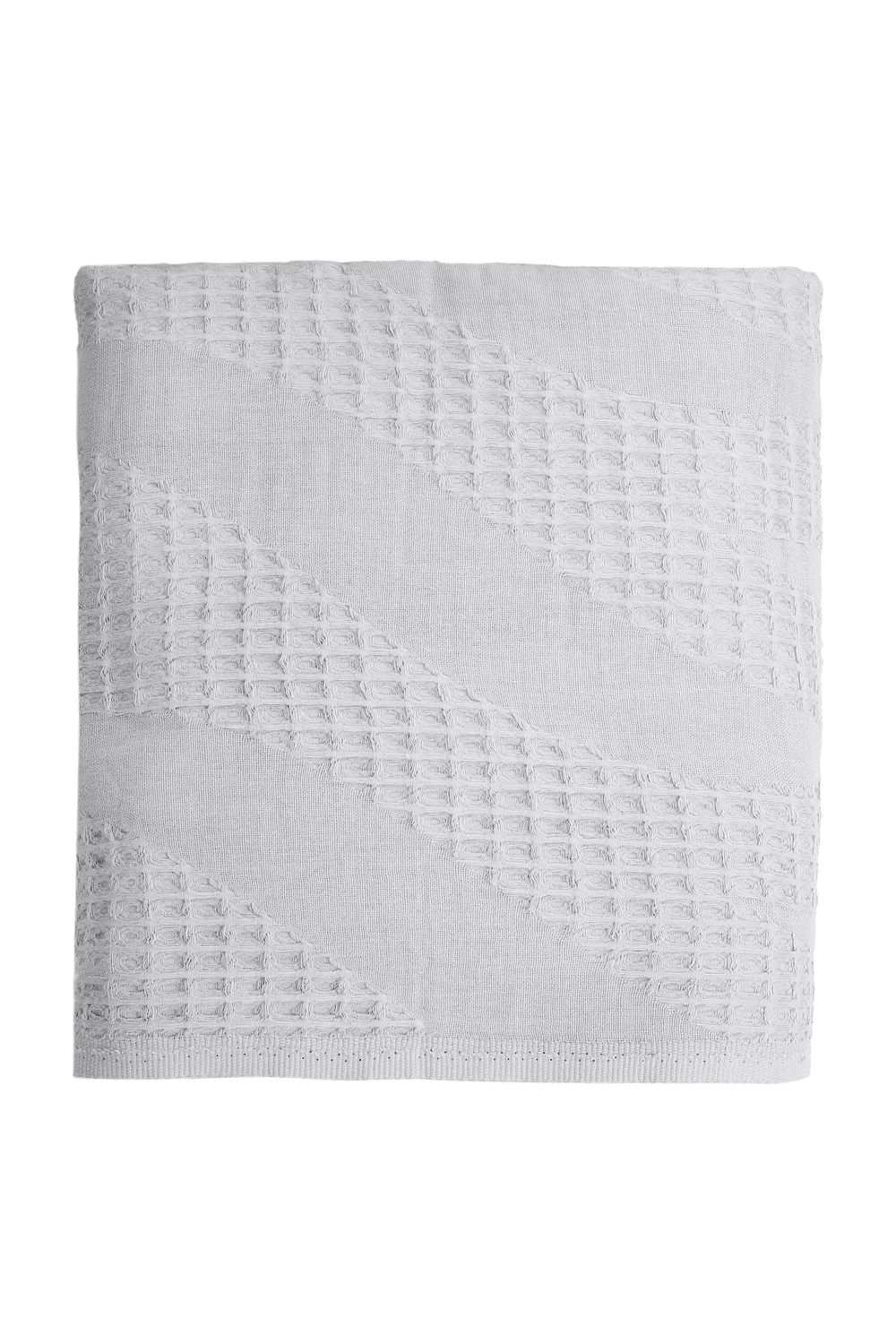 Slouv-Hvid Gri Yatak Örtüsü-Yatak Örtüsü-1-Milagron.com