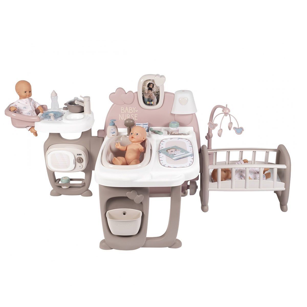 Smoby-Baby Nurse Bebek Oyun Merkezi-Oyuncak Bebek ve Oyun Setleri-1-Milagron.com