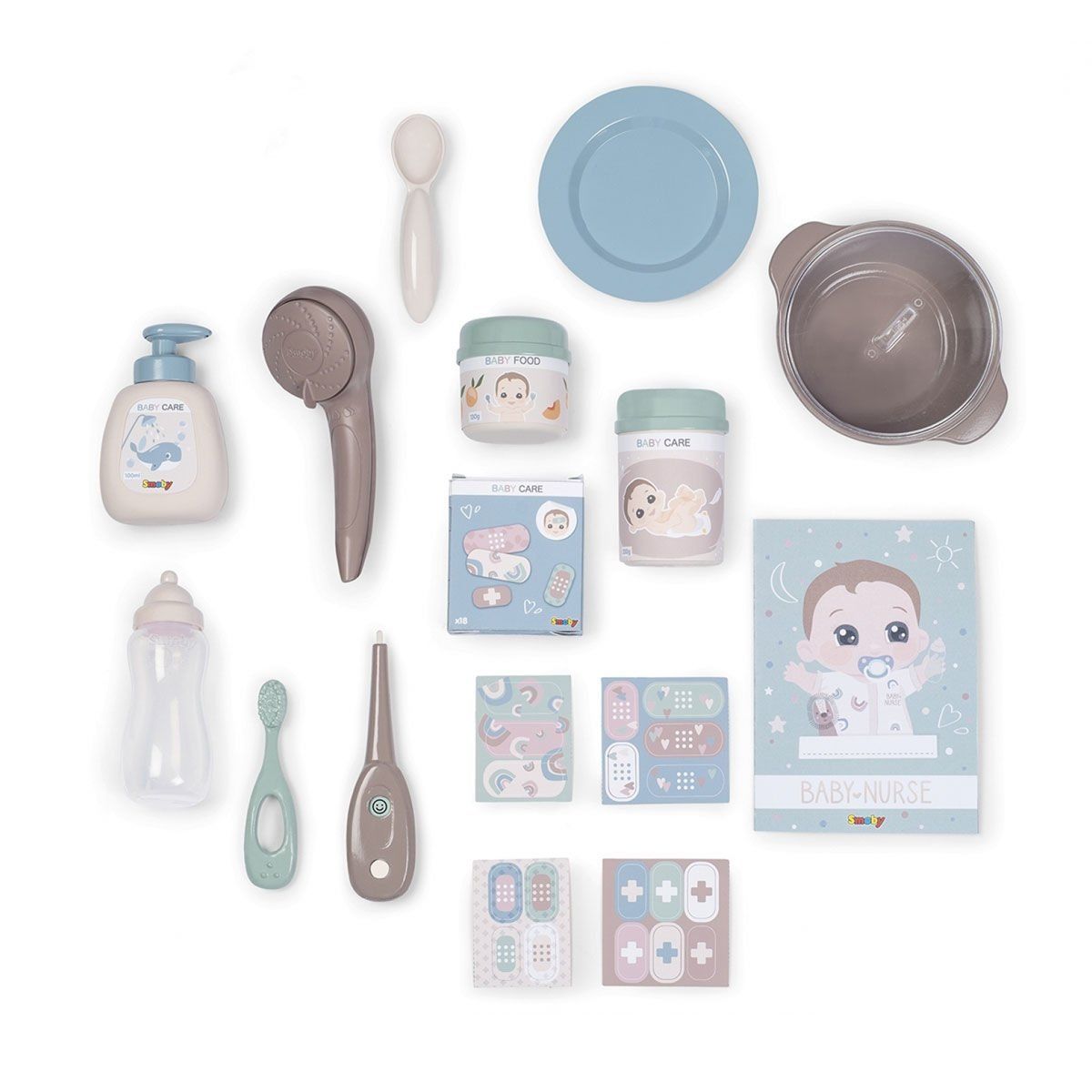 Smoby-Baby Nurse Bebek Oyun Merkezi-Oyuncak Bebek ve Oyun Setleri-3-Milagron.com