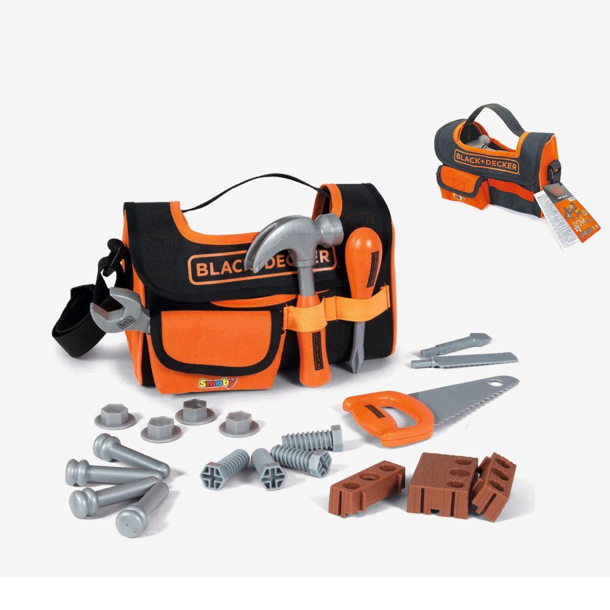 Smoby-Black + Decker Kumaş Oyuncak Alet Çantası Smoby-Oyuncak-1-Milagron.com