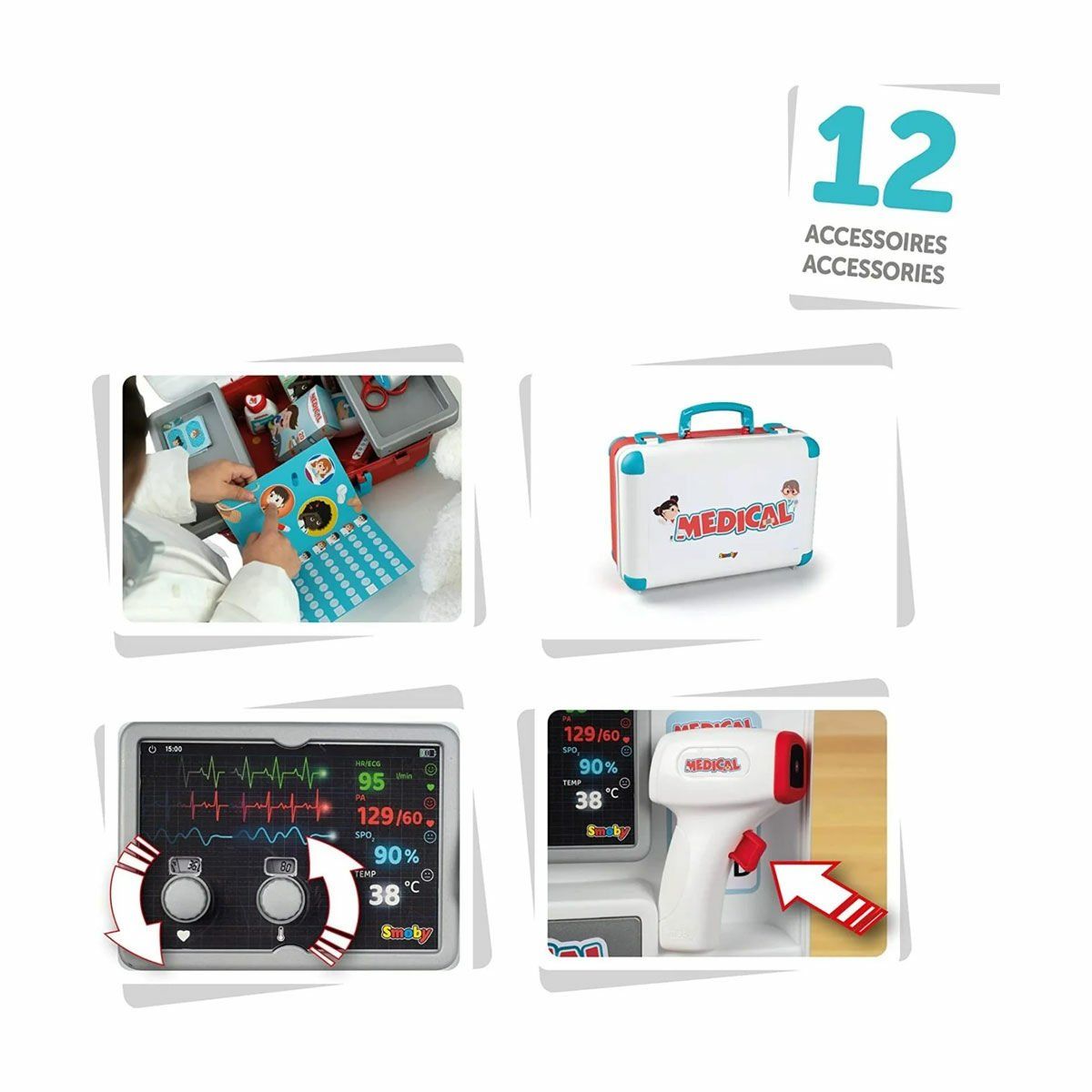Smoby-Smoby Medikal Doktor çanta Oyun Seti-Meslek Setleri-4-Milagron.com